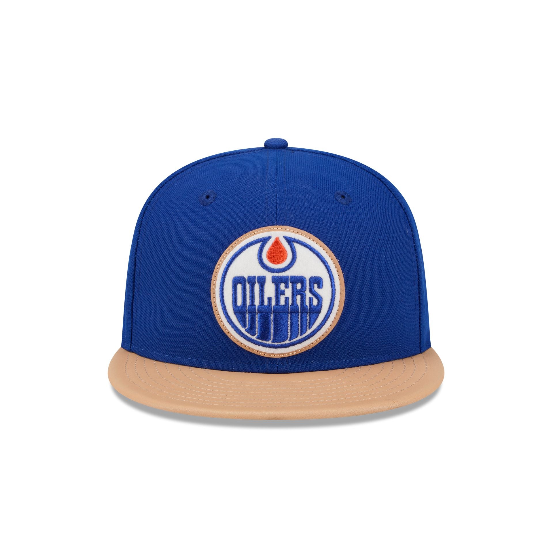 Alternative view of Edmonton Oilers Leather Visor 59Fifty Fitted Hat
