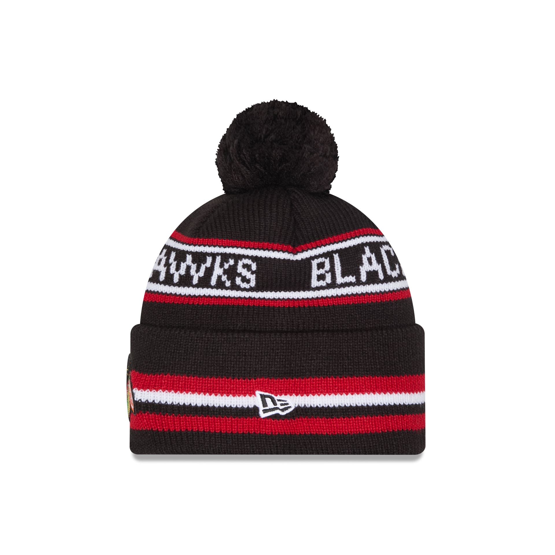 Alternative view of Chicago Blackhawks Classic Pom Knit Hat