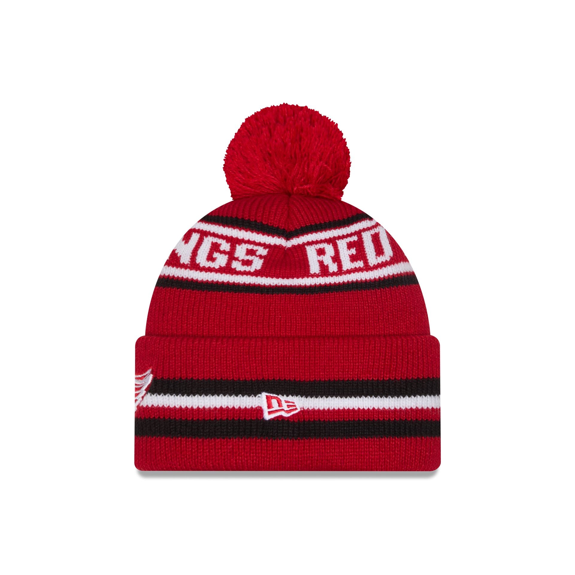 Alternative view of Detroit Red Wings Classic Pom Knit Hat
