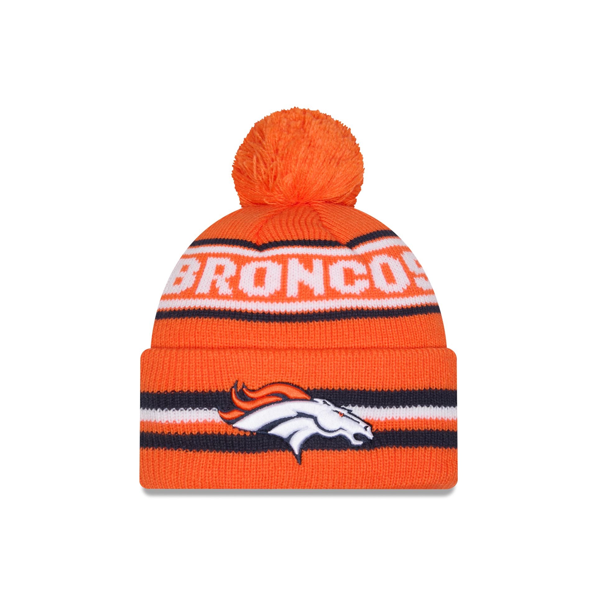 Denver Broncos Classic Pom Knit Hat