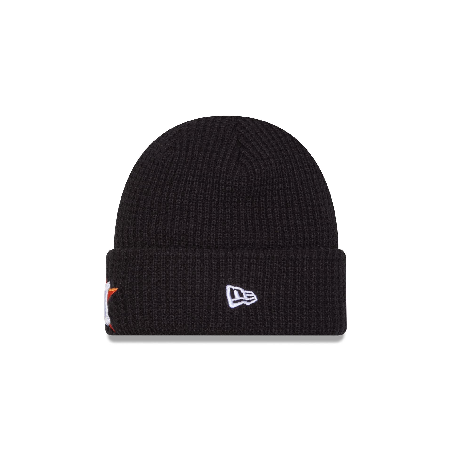 Alternative view of Houston Astros Waffle Stitch Knit Beanie Hat