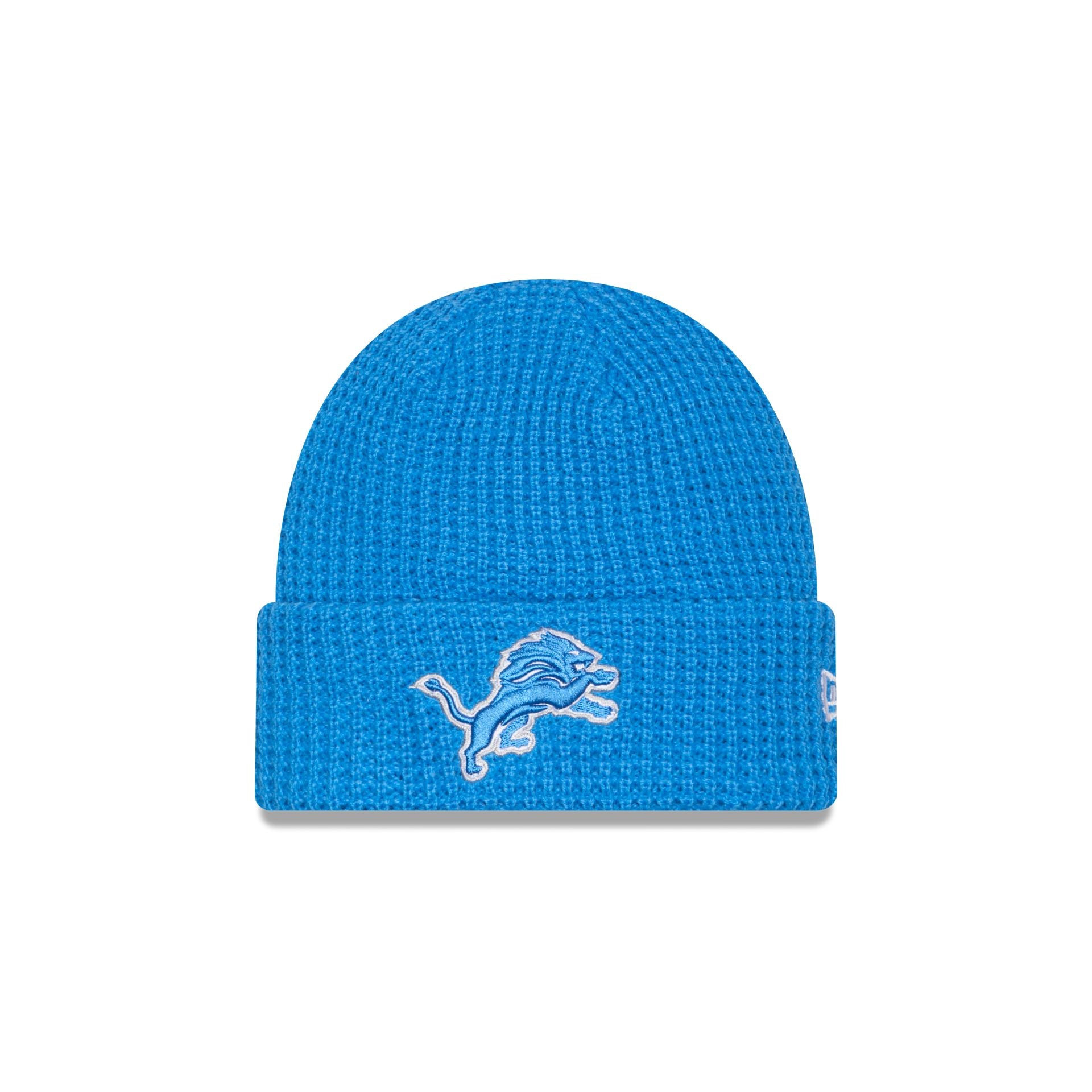 Detroit Lions Waffle Stitch Knit Beanie Hat
