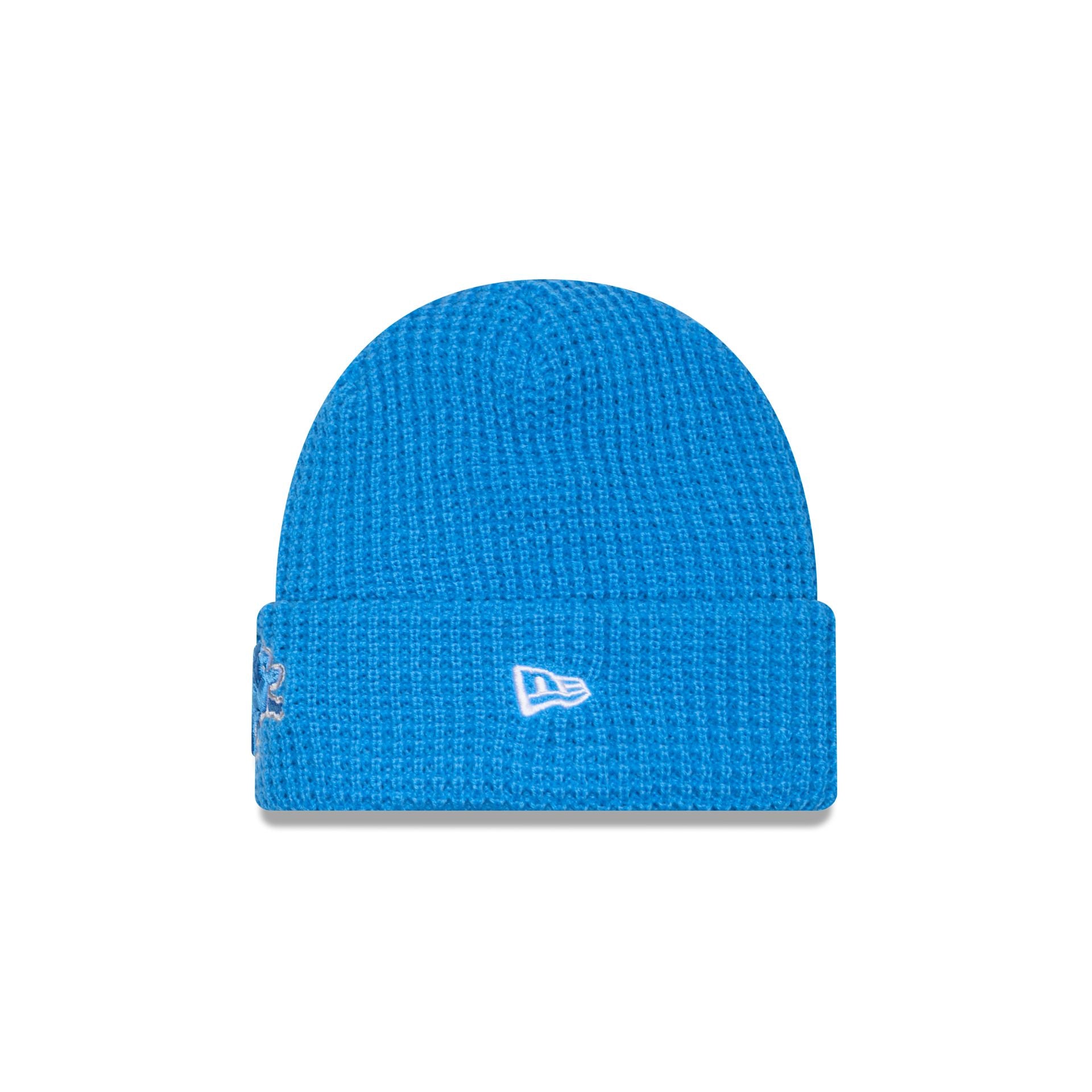 Alternative view of Detroit Lions Waffle Stitch Knit Beanie Hat