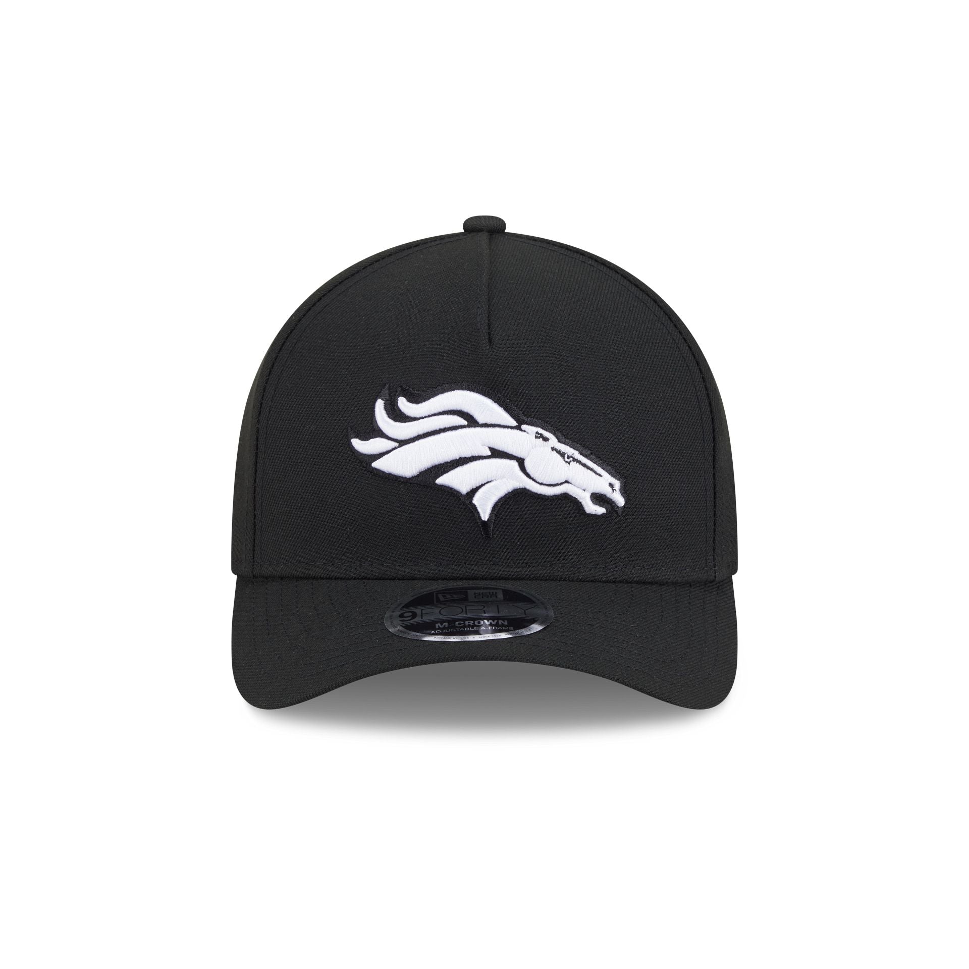 Alternative view of Denver Broncos Black & White 9Forty M-Crown A-Frame Snapback Hat