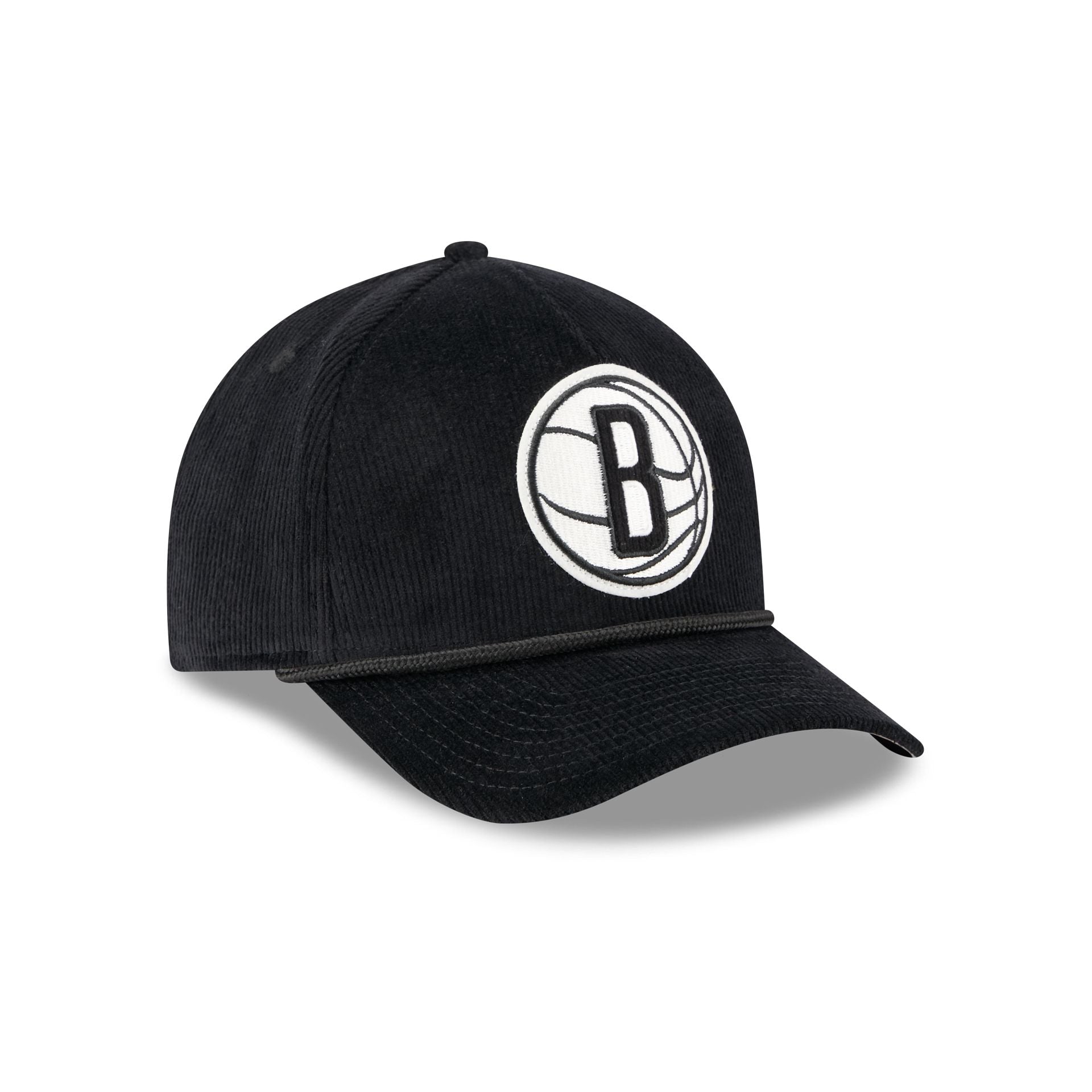 Brooklyn Nets Corduroy 9Forty M-Crown A-Frame Snapback Hat - Image 3