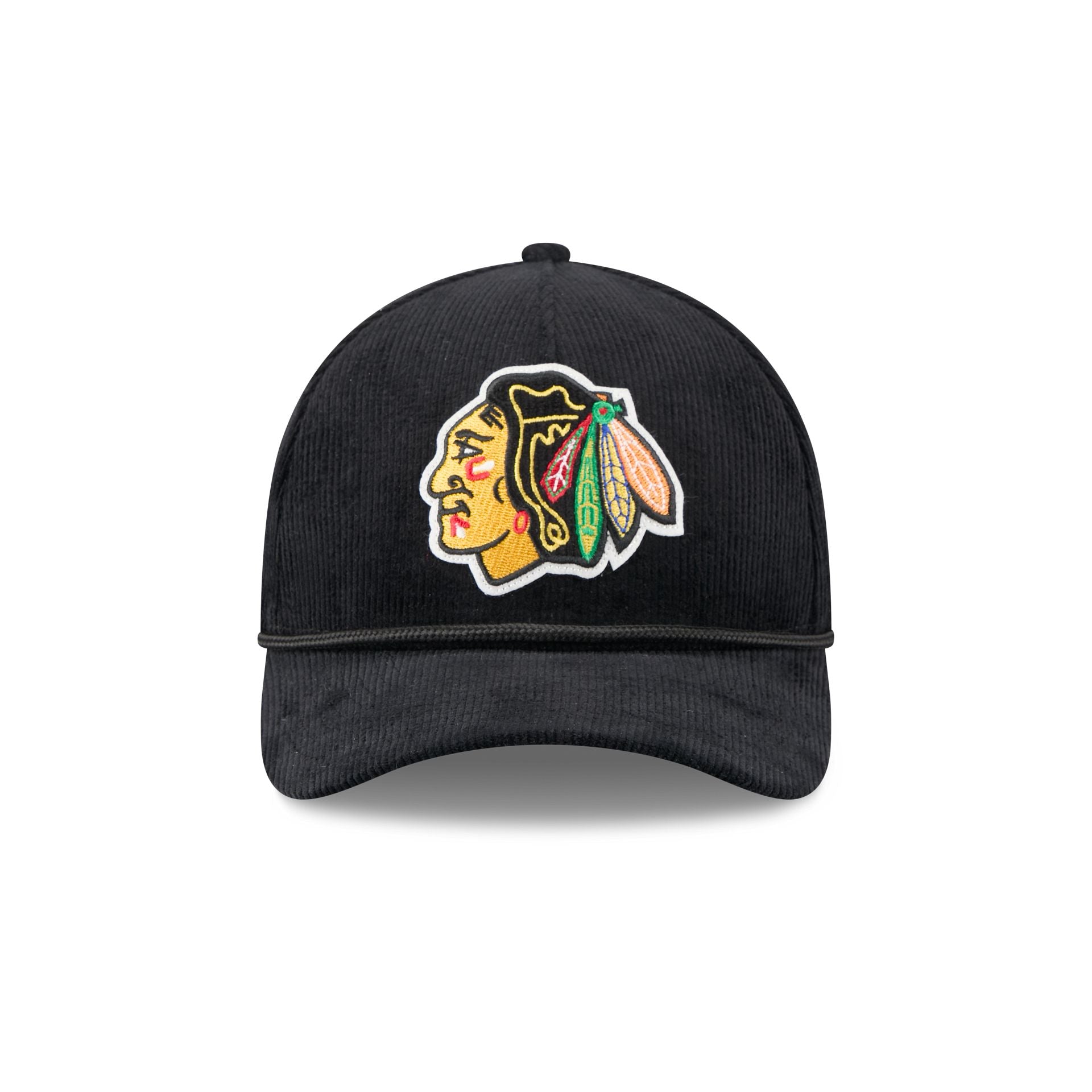 Alternative view of Chicago Blackhawks Corduroy 9Forty M-Crown A-Frame Snapback Hat