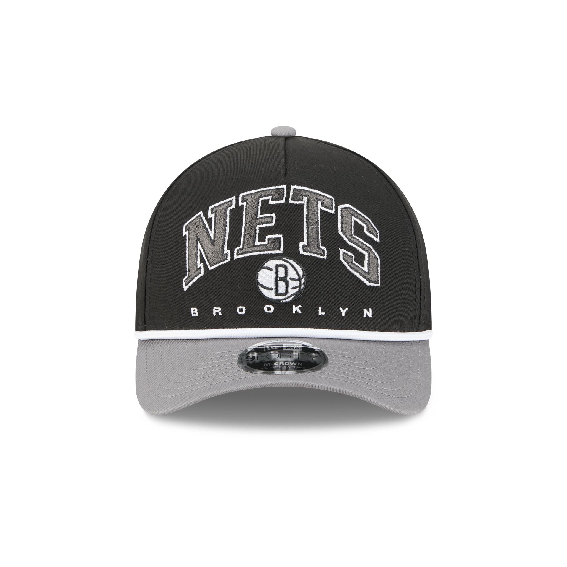 Alternative view of Brooklyn Nets Arch 9Forty M-Crown A-Frame Snapback Hat