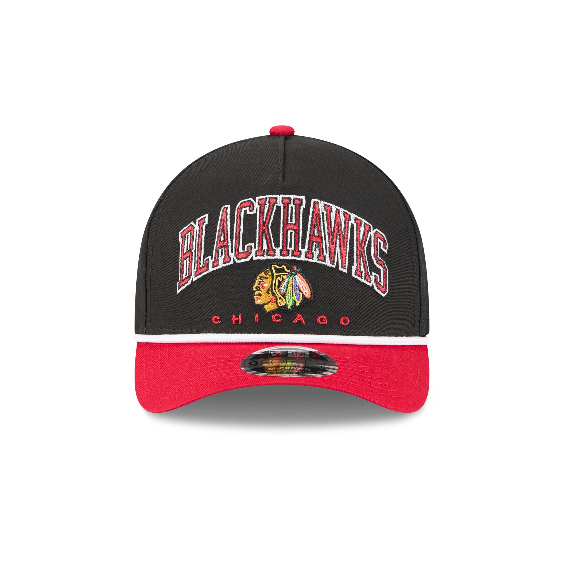 Alternative view of Chicago Blackhawks Arch 9Forty M-Crown A-Frame Snapback Hat