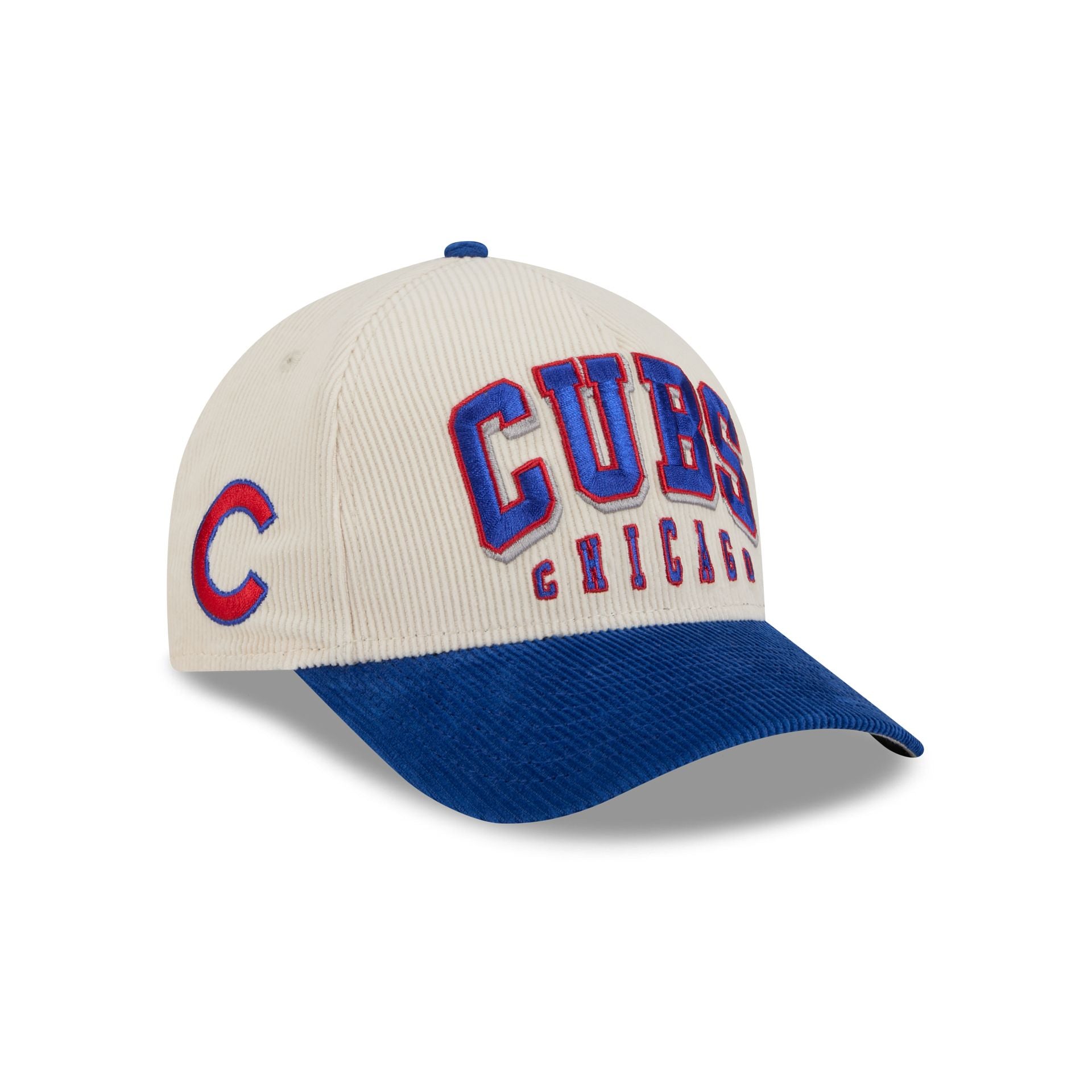 Chicago Cubs Stacked Corduroy 9Forty M-Crown A-Frame Snapback Hat