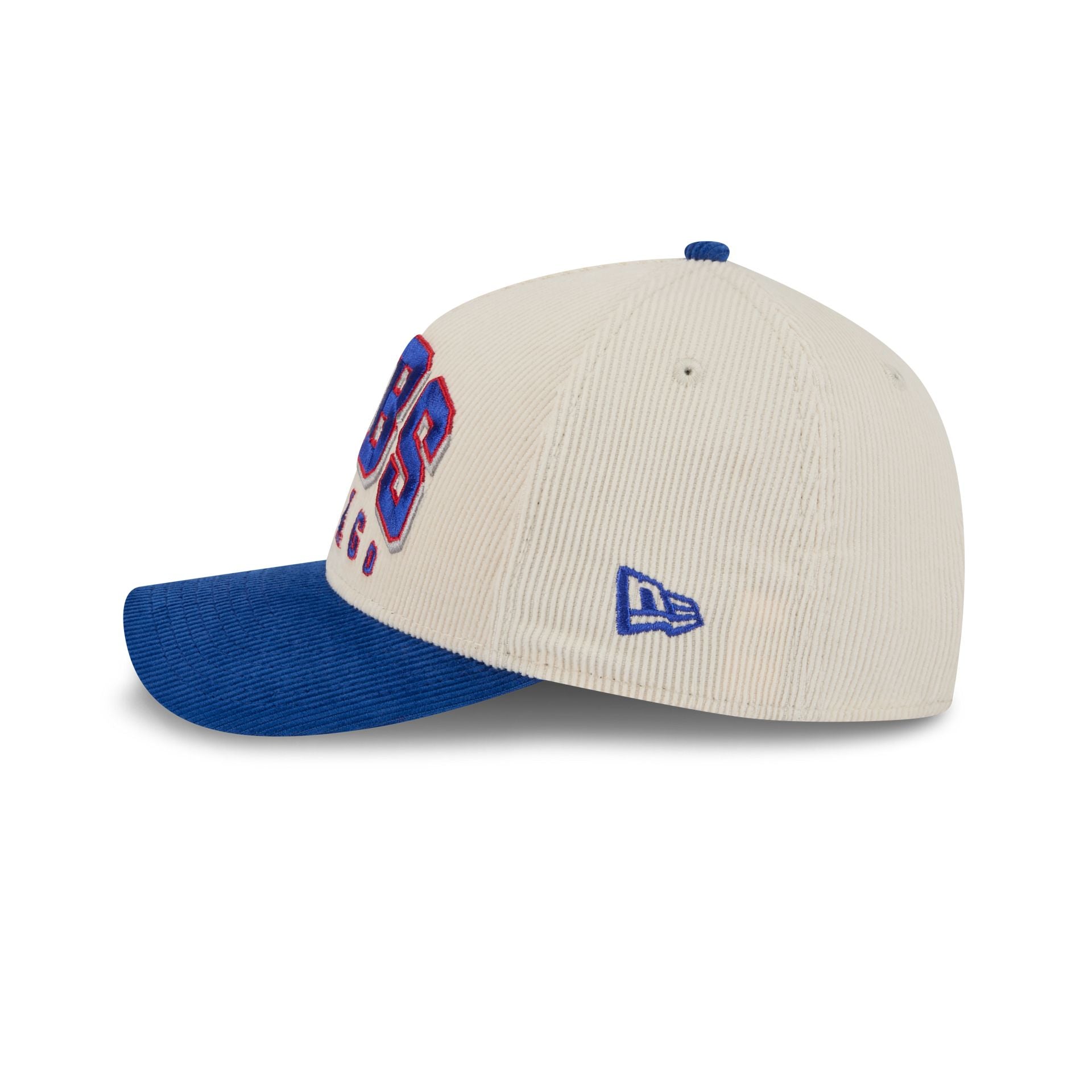 Chicago Cubs Stacked Corduroy 9Forty M-Crown A-Frame Snapback Hat - Image 5