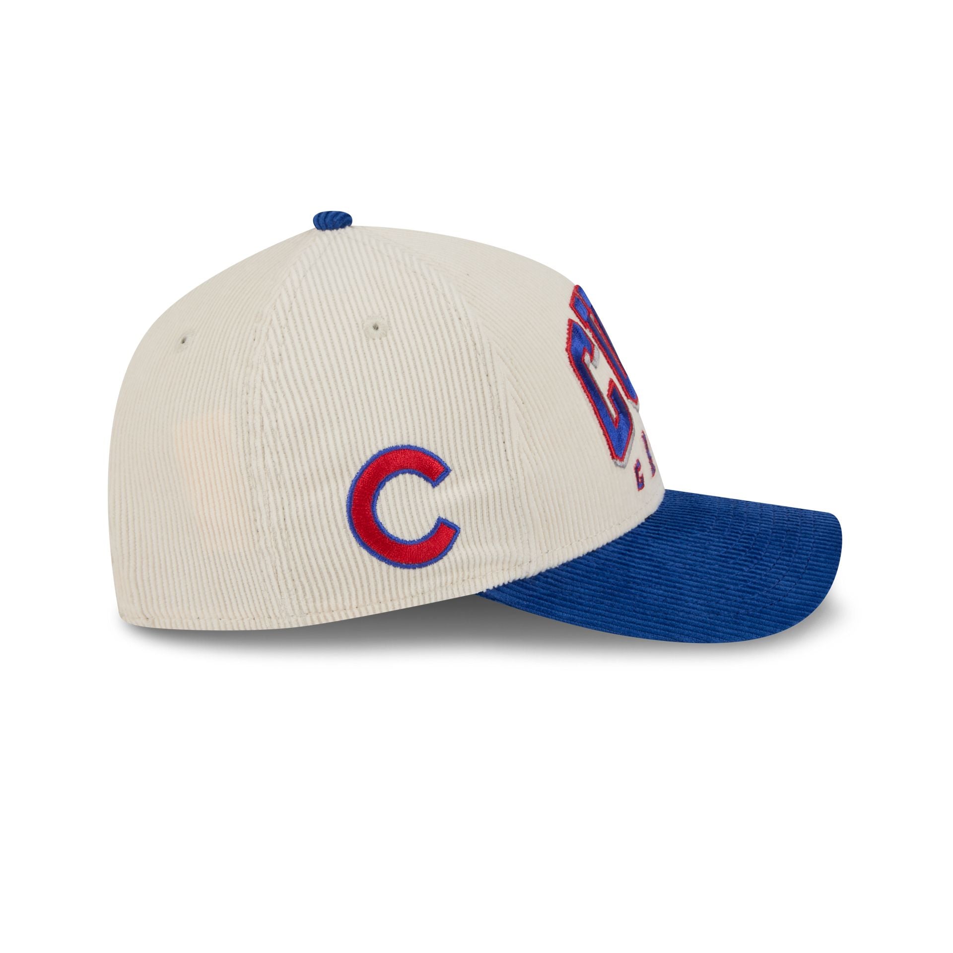 Chicago Cubs Stacked Corduroy 9Forty M-Crown A-Frame Snapback Hat - Image 4