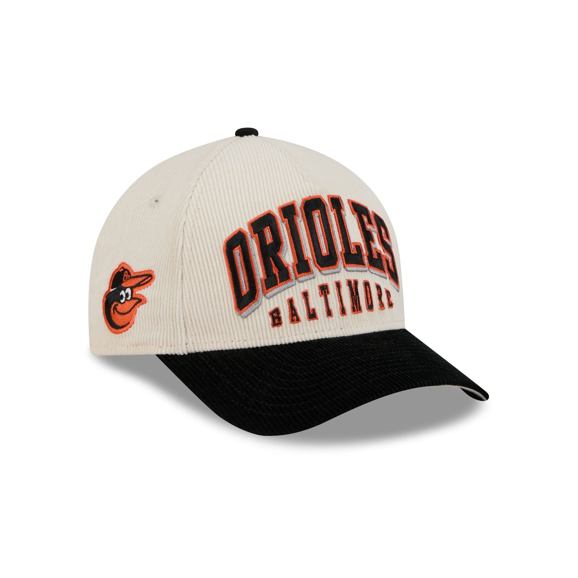 Baltimore Orioles Stacked Corduroy 9Forty M-Crown A-Frame Snapback Hat