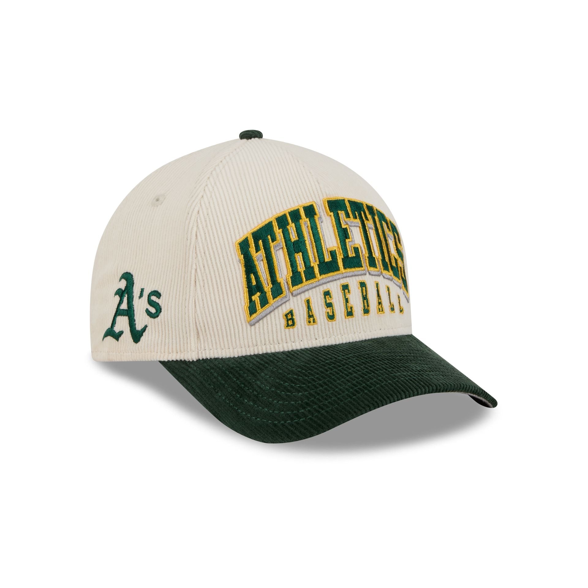 Athletics Stacked Corduroy 9Forty M-Crown A-Frame Snapback Hat