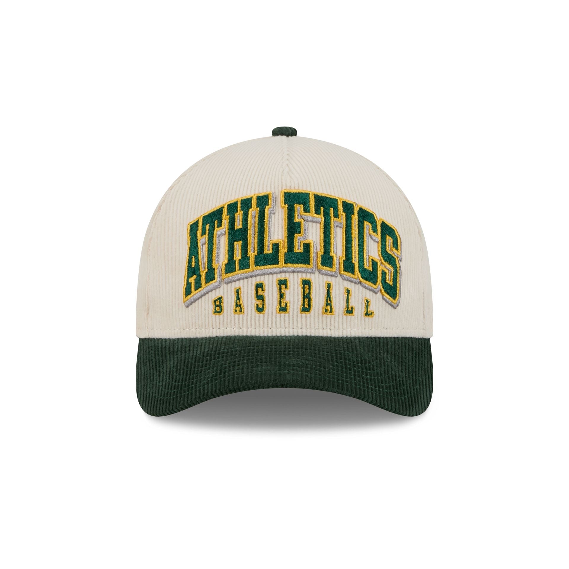 Alternative view of Athletics Stacked Corduroy 9Forty M-Crown A-Frame Snapback Hat