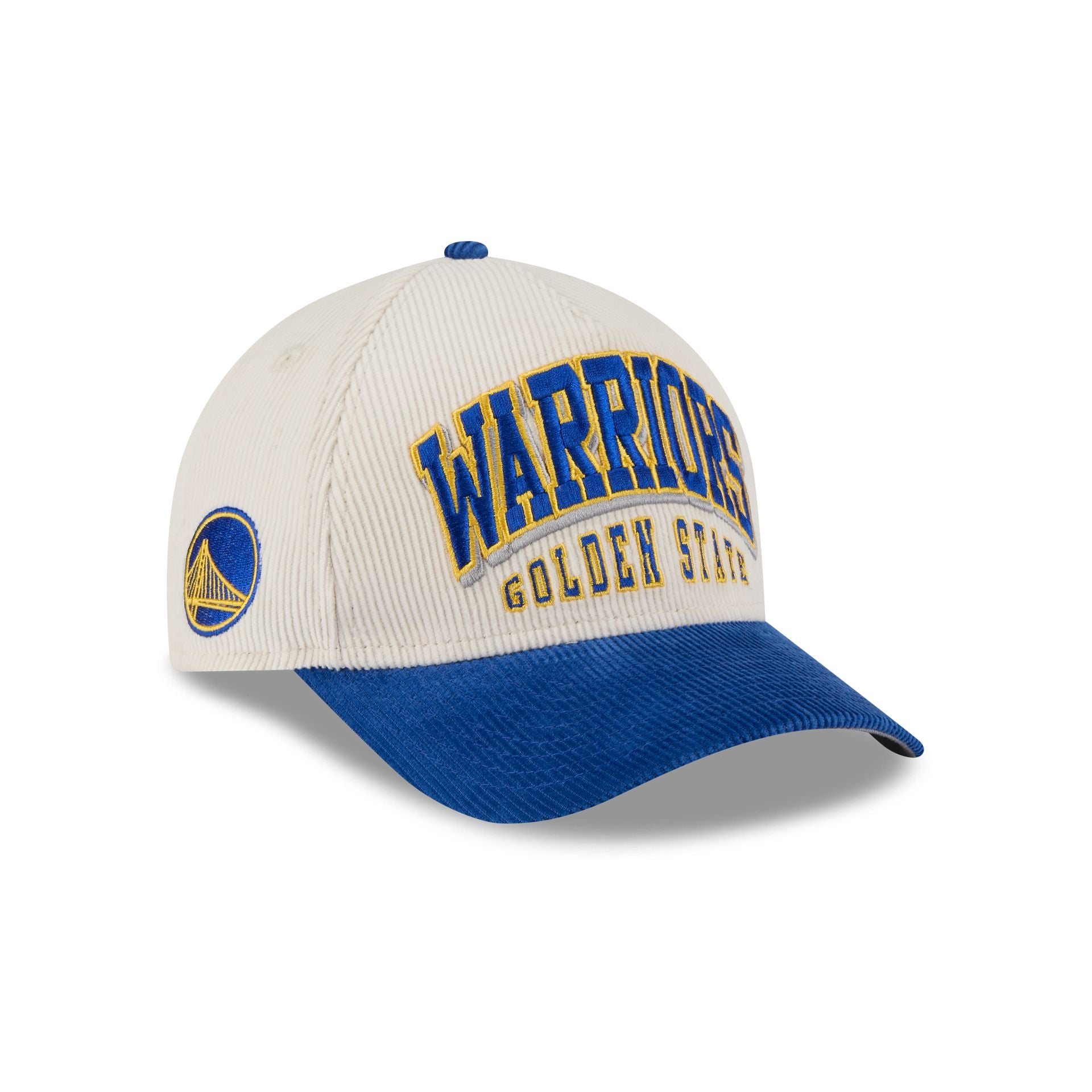 Golden State Warriors Stacked Corduroy 9Forty M-Crown A-Frame Snapback Hat