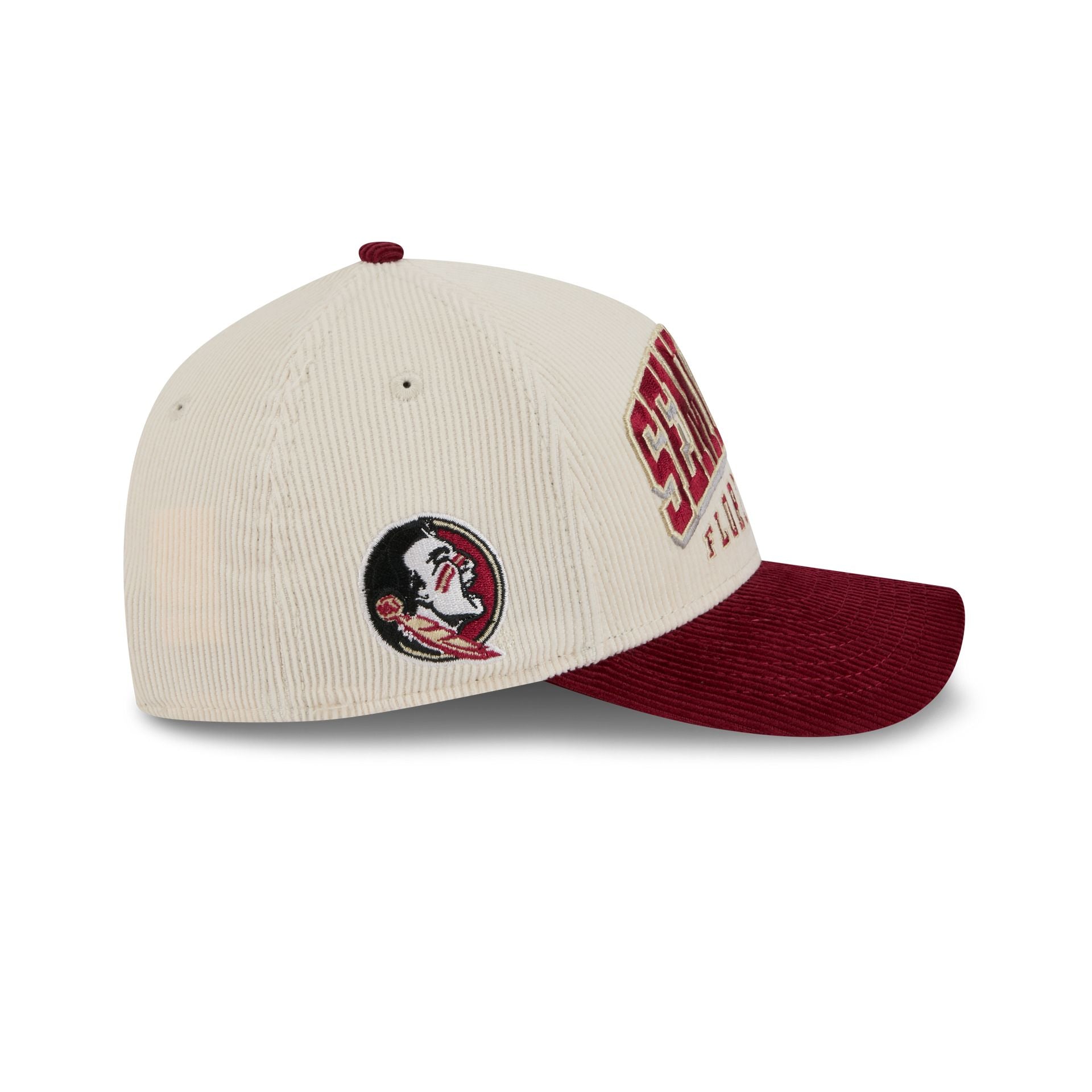 Florida State Seminoles Stacked Corduroy 9Forty M-Crown A-Frame Snapback Hat - Image 4