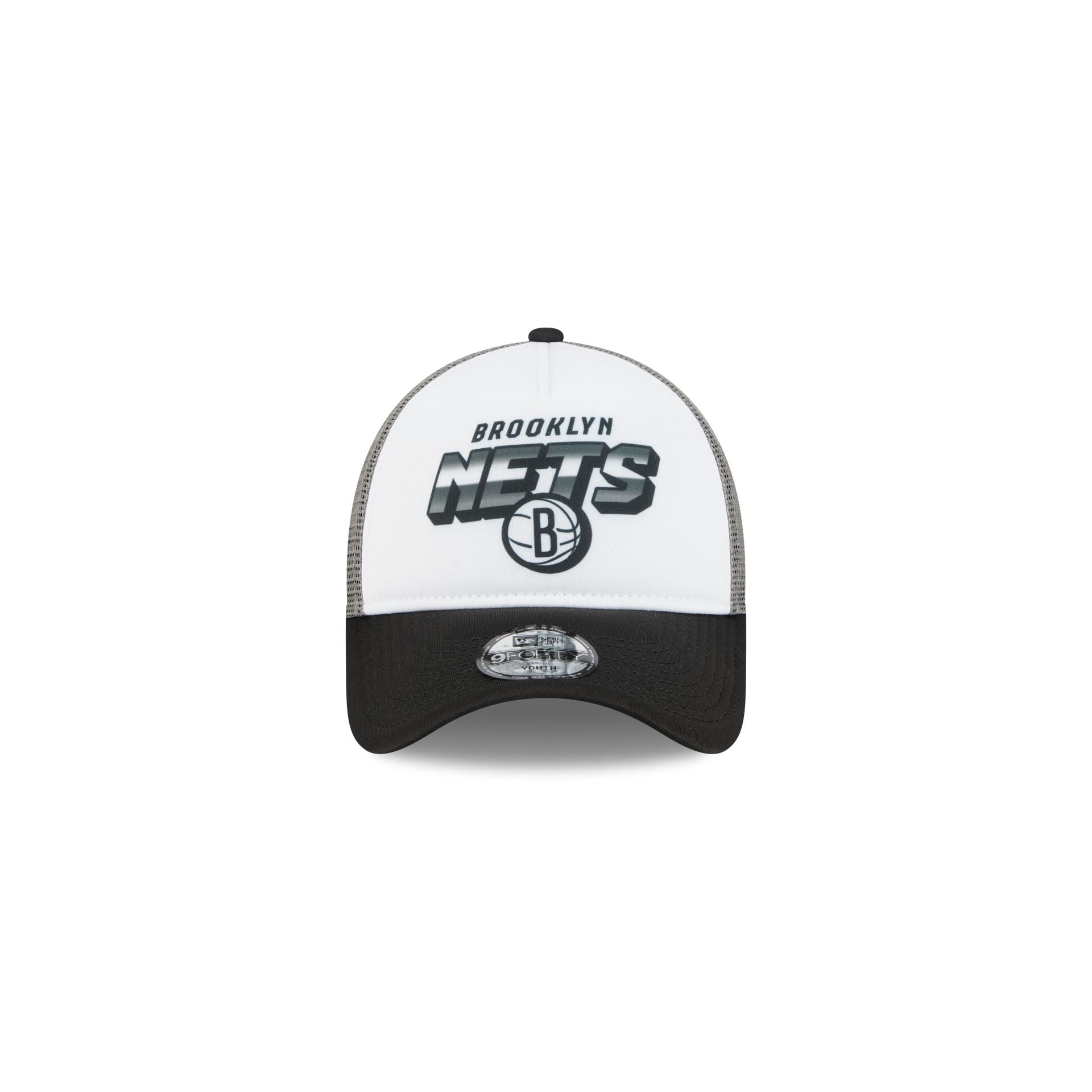 Alternative view of Brooklyn Nets Shine Kids 9Forty A-Frame Trucker Hat