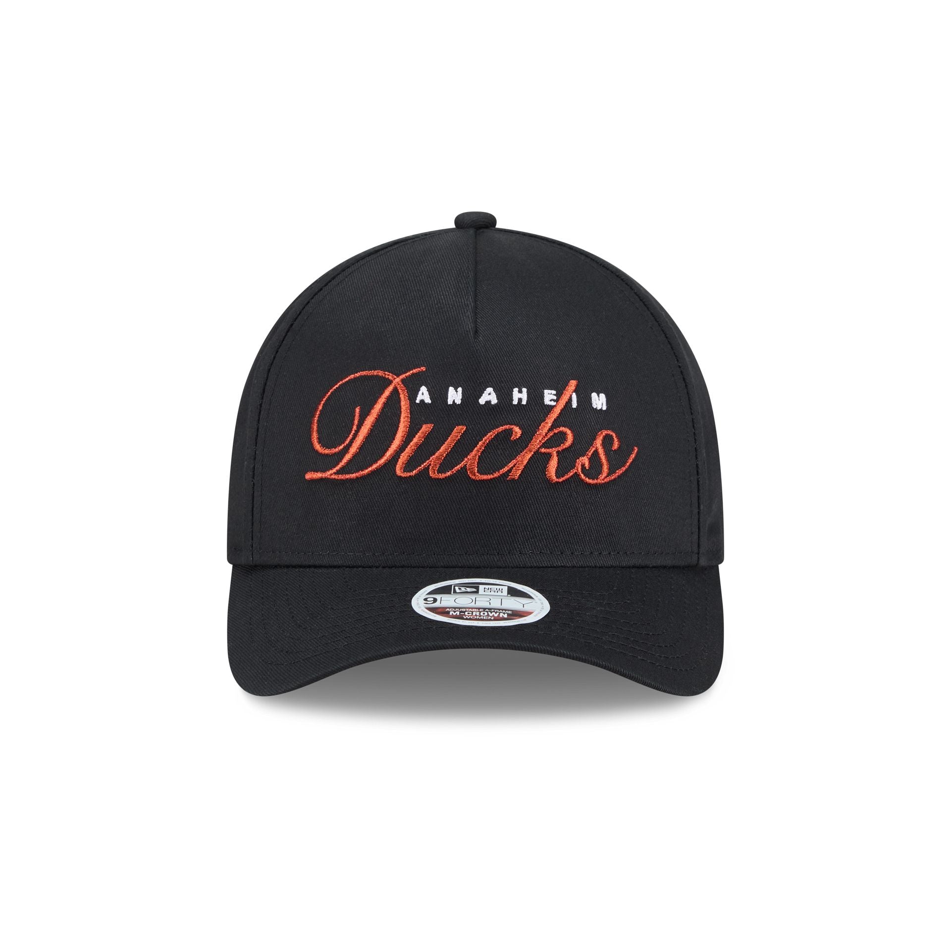 Alternative view of Anaheim Ducks Metallic Women's 9Forty M-Crown A-Frame Snapback Hat