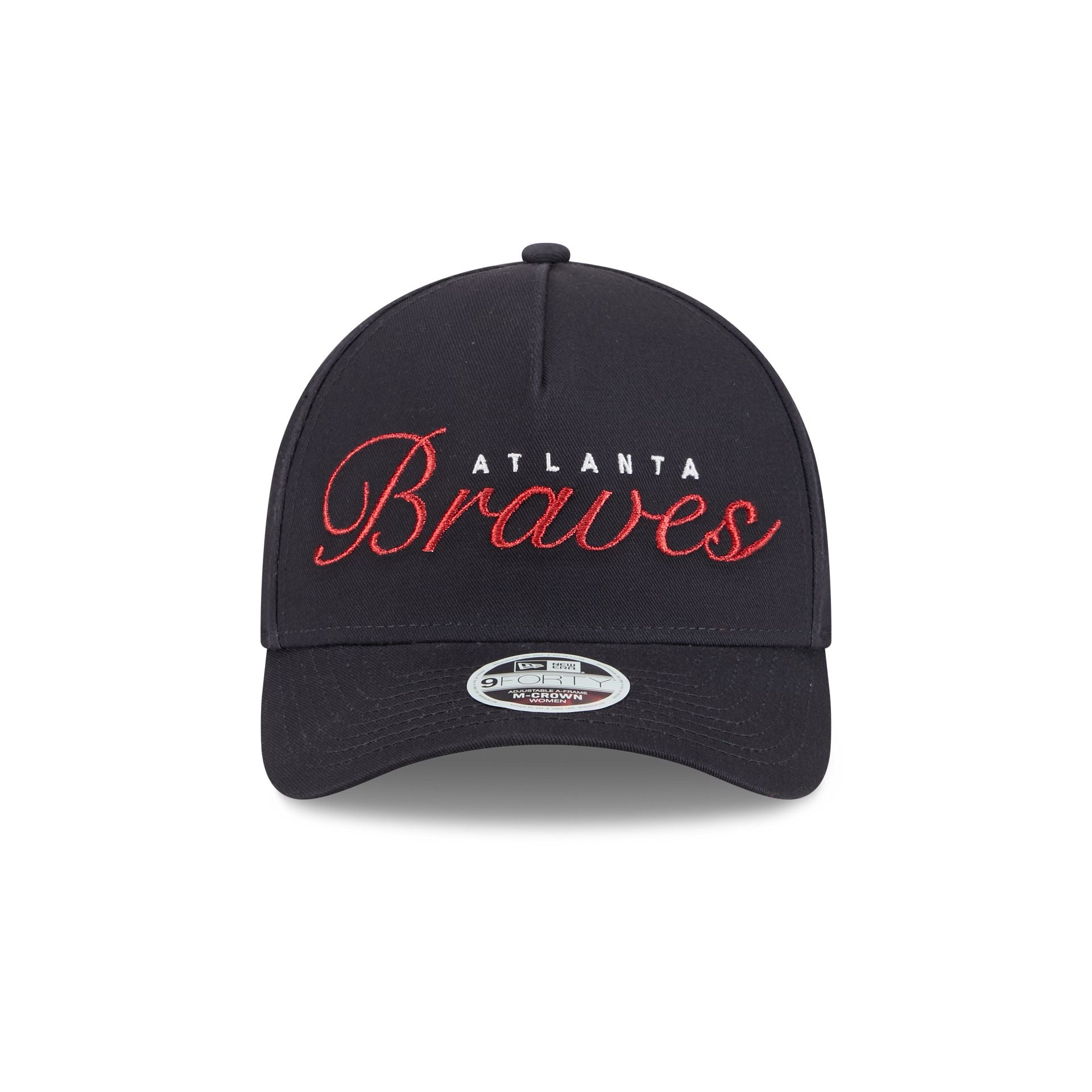 Alternative view of Atlanta Braves Metallic Women's 9Forty M-Crown A-Frame Snapback Hat