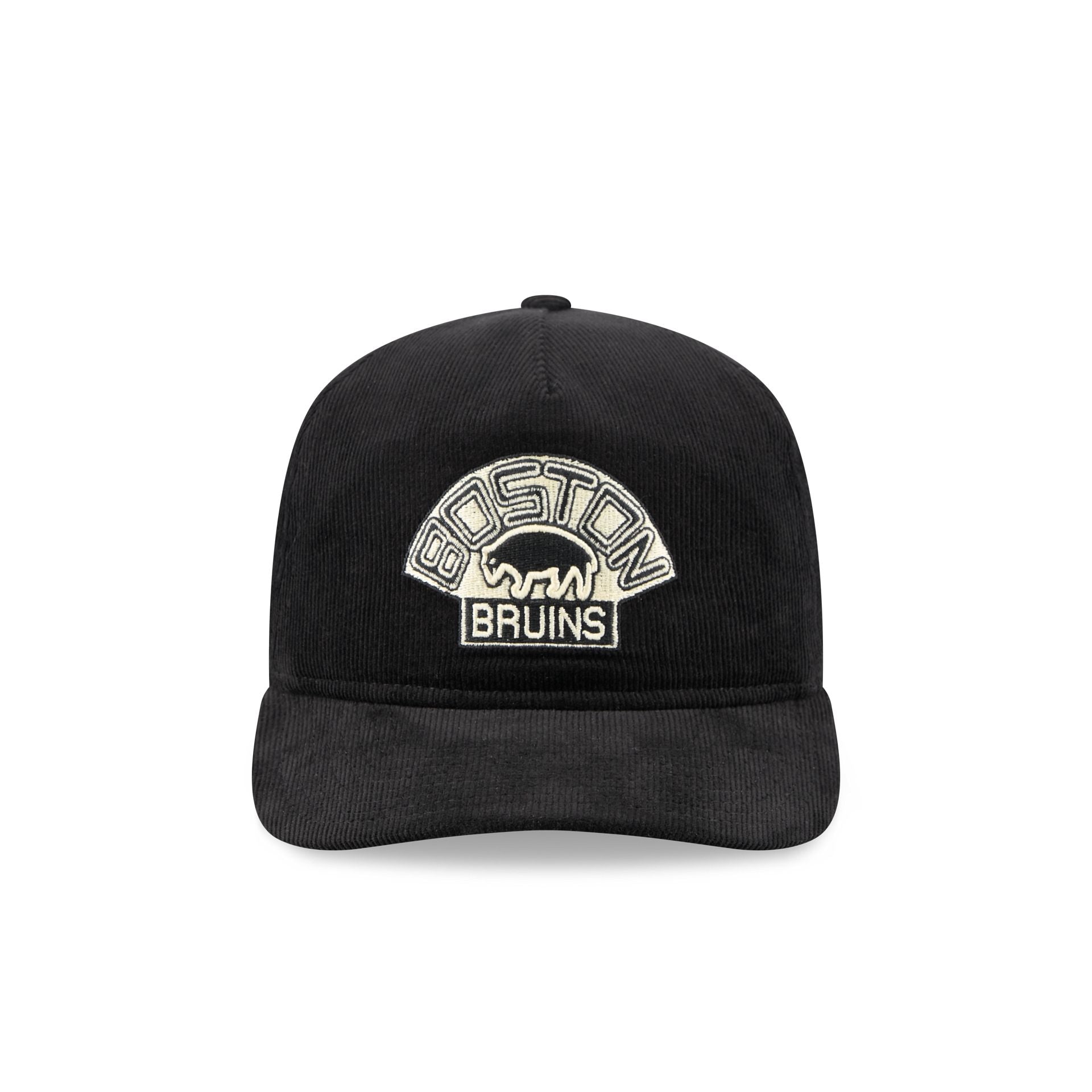 Alternative view of Boston Bruins Nostalgic Black Corduroy 19Twenty Adjustable Hat