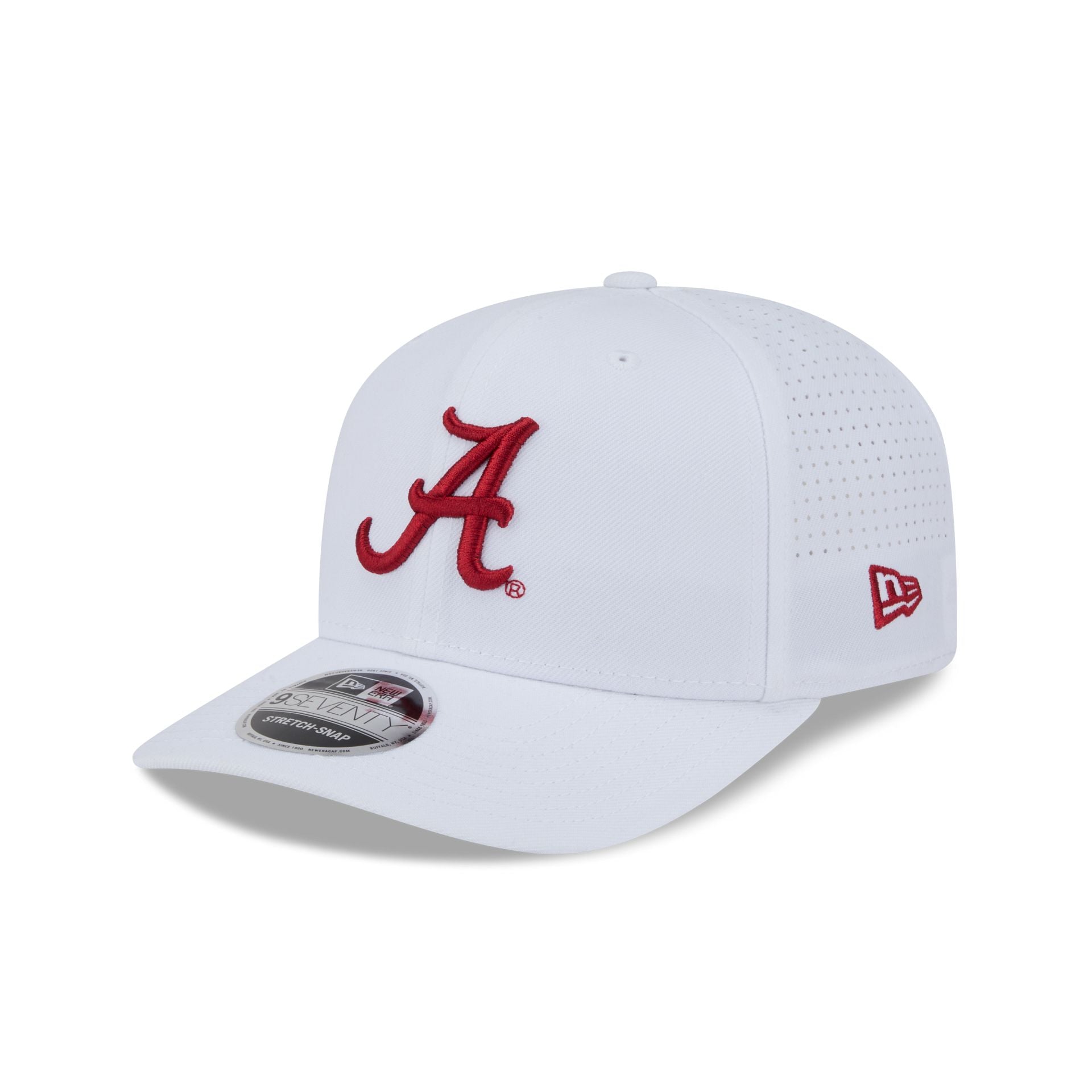Alabama Crimson Tide Optic White Performance 9Seventy Stretch-Snap Hat