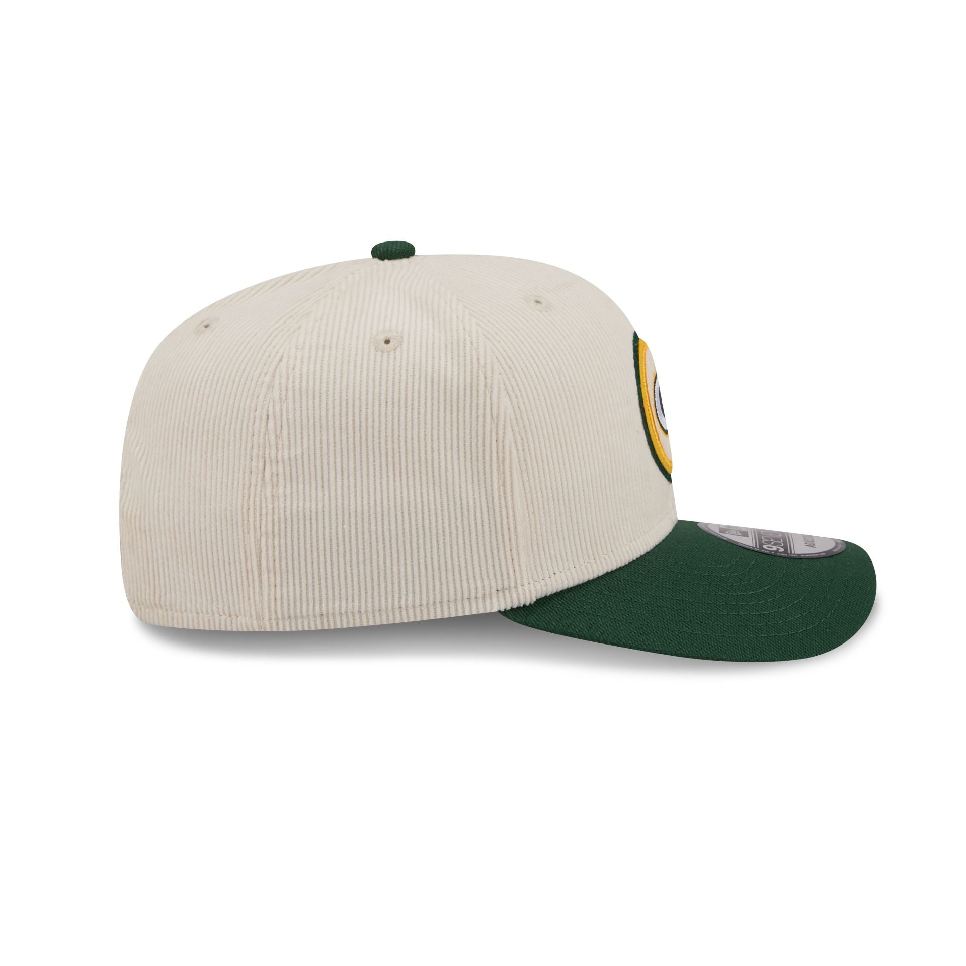 Green Bay Packers Loyal Corduroy 9Seventy Stretch-Snap Hat - Image 5