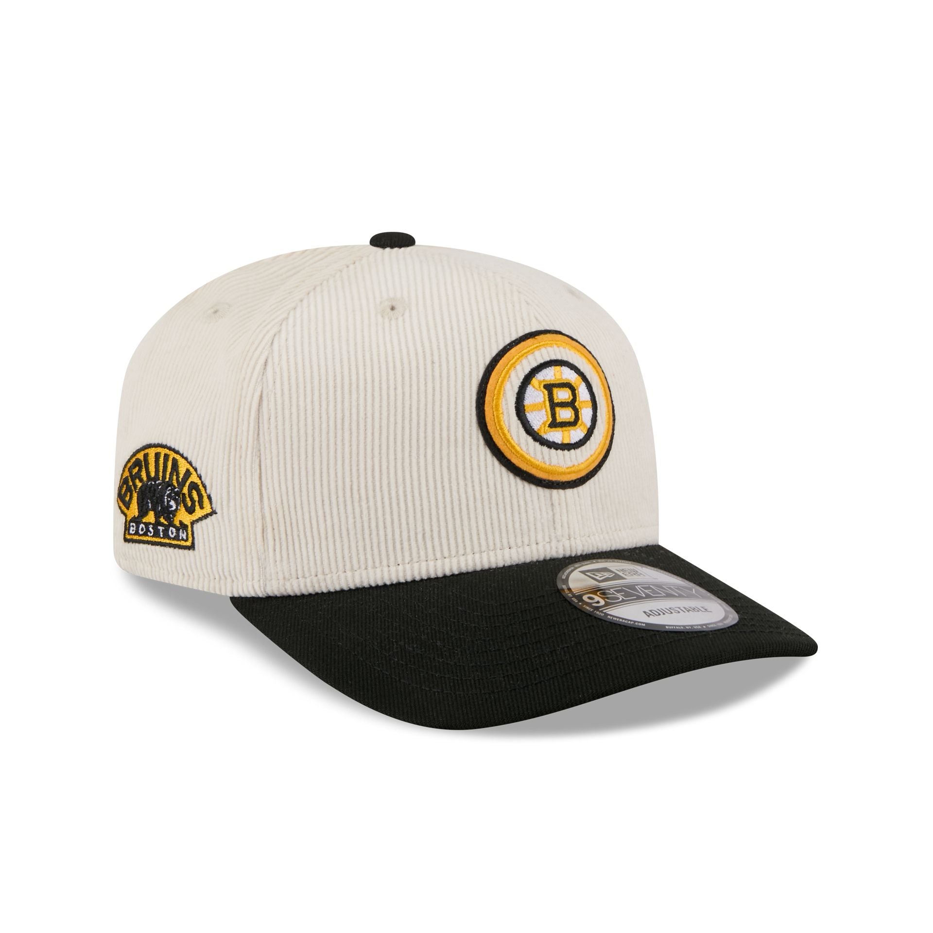 Boston Bruins Loyal Corduroy 9Seventy Stretch-Snap Hat