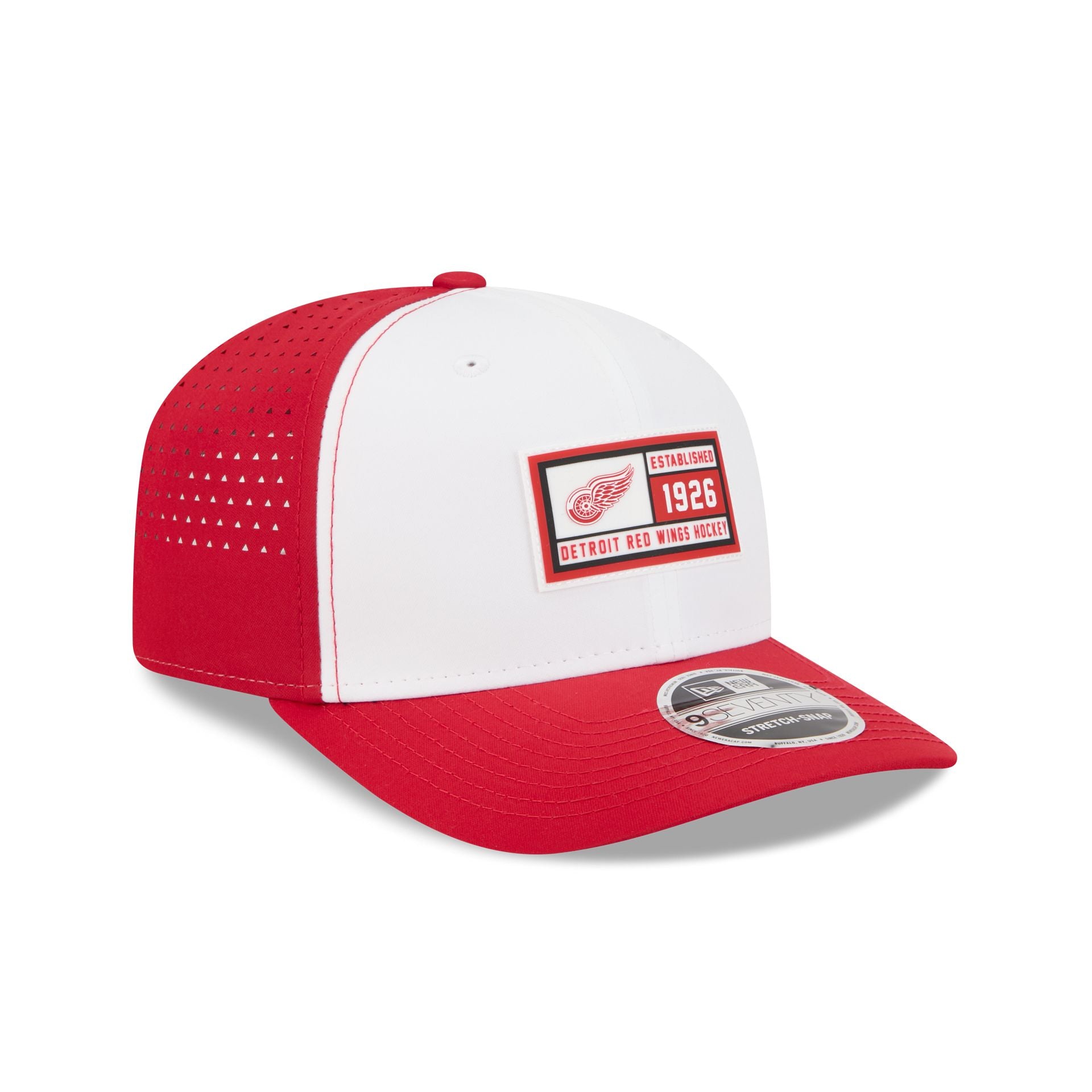 Alternative view of Detroit Red Wings Est. Patch 9Seventy Stretch-Snap Hat