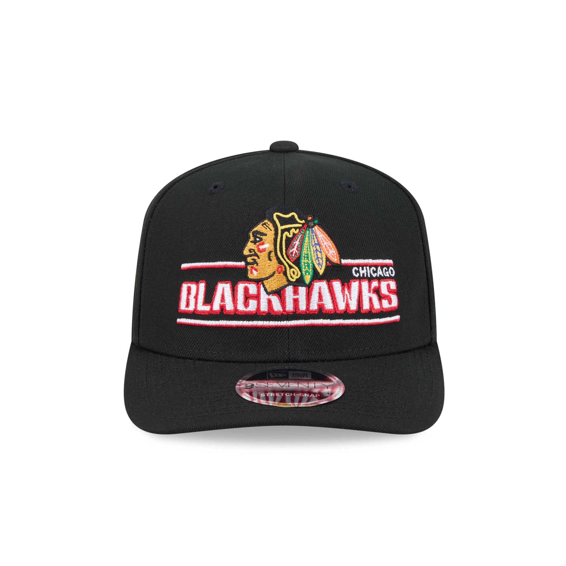 Alternative view of Chicago Blackhawks Stated 9Seventy Stretch-Snap Hat