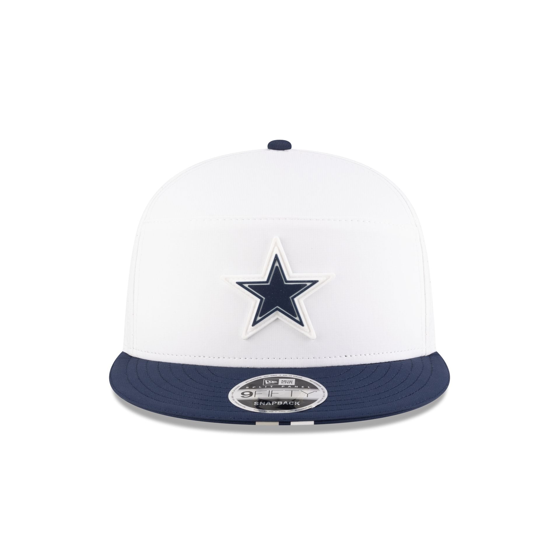 Alternative view of Dallas Cowboys 2025 Training Split Panel 9Fifty Snapback Hat