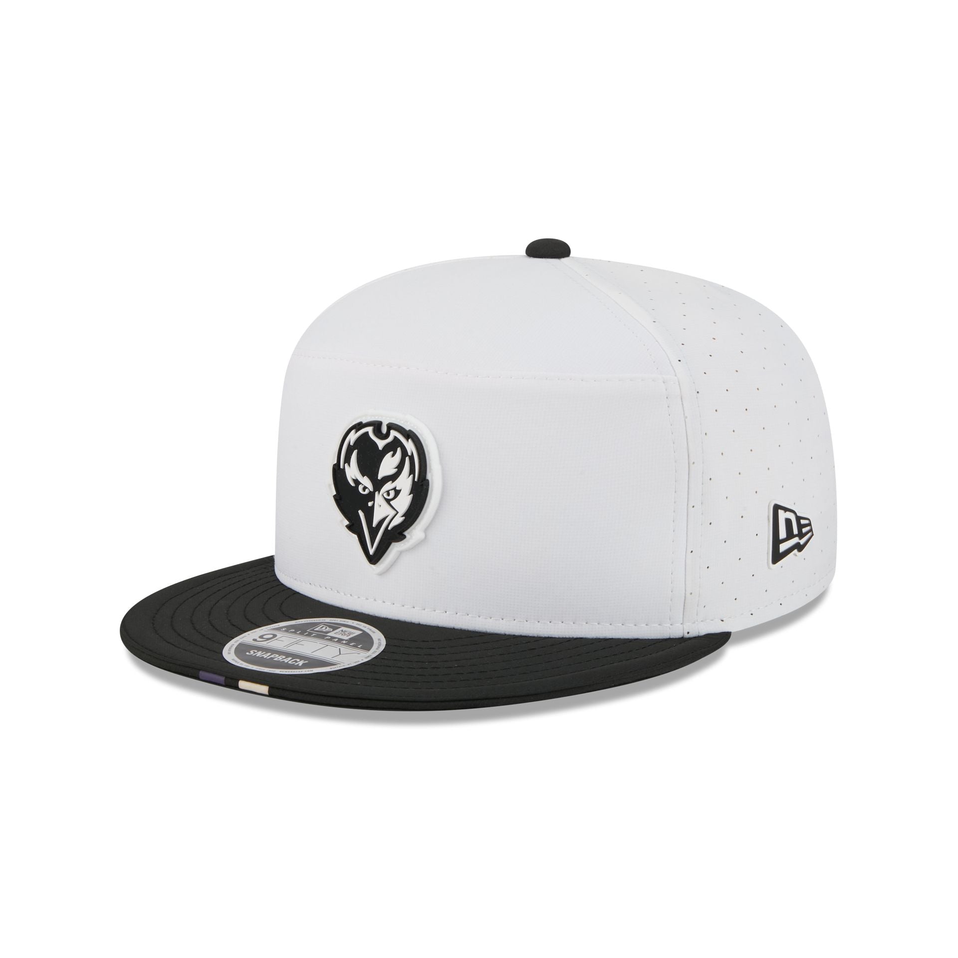 Baltimore Ravens 2025 Training Split Panel 9Fifty Snapback Hat