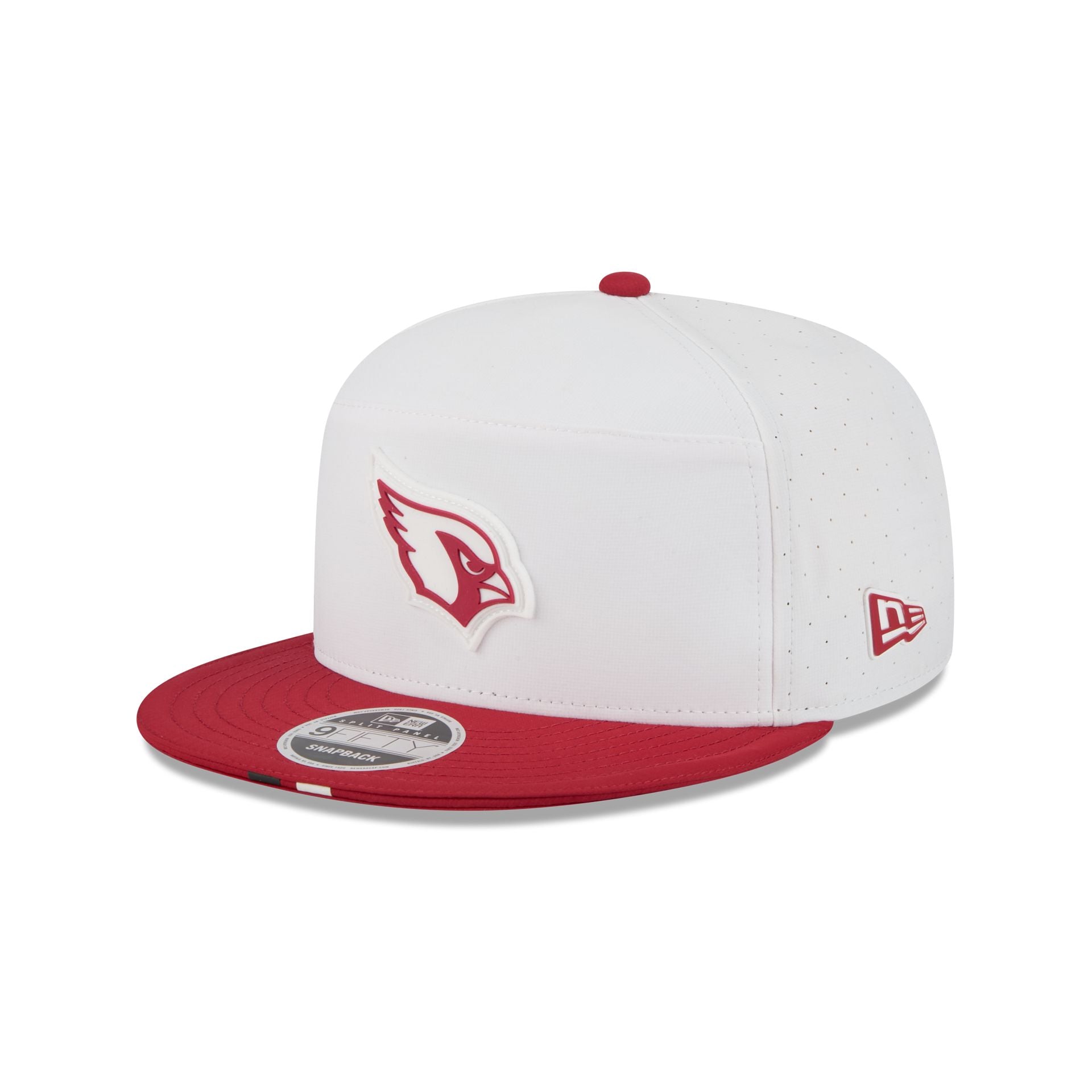 Arizona Cardinals 2025 Training Split Panel 9Fifty Snapback Hat