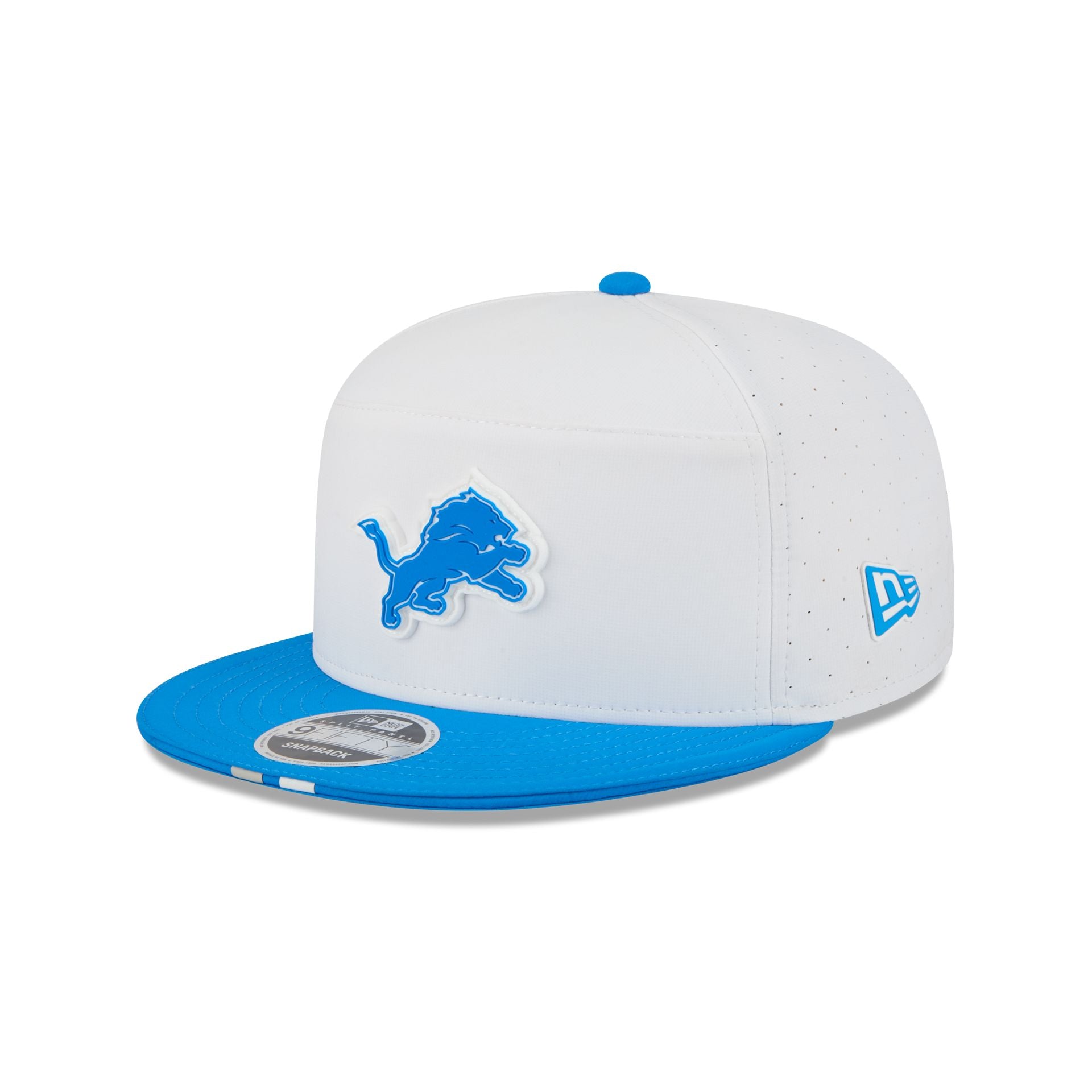 Detroit Lions 2025 Training Split Panel 9Fifty Snapback Hat