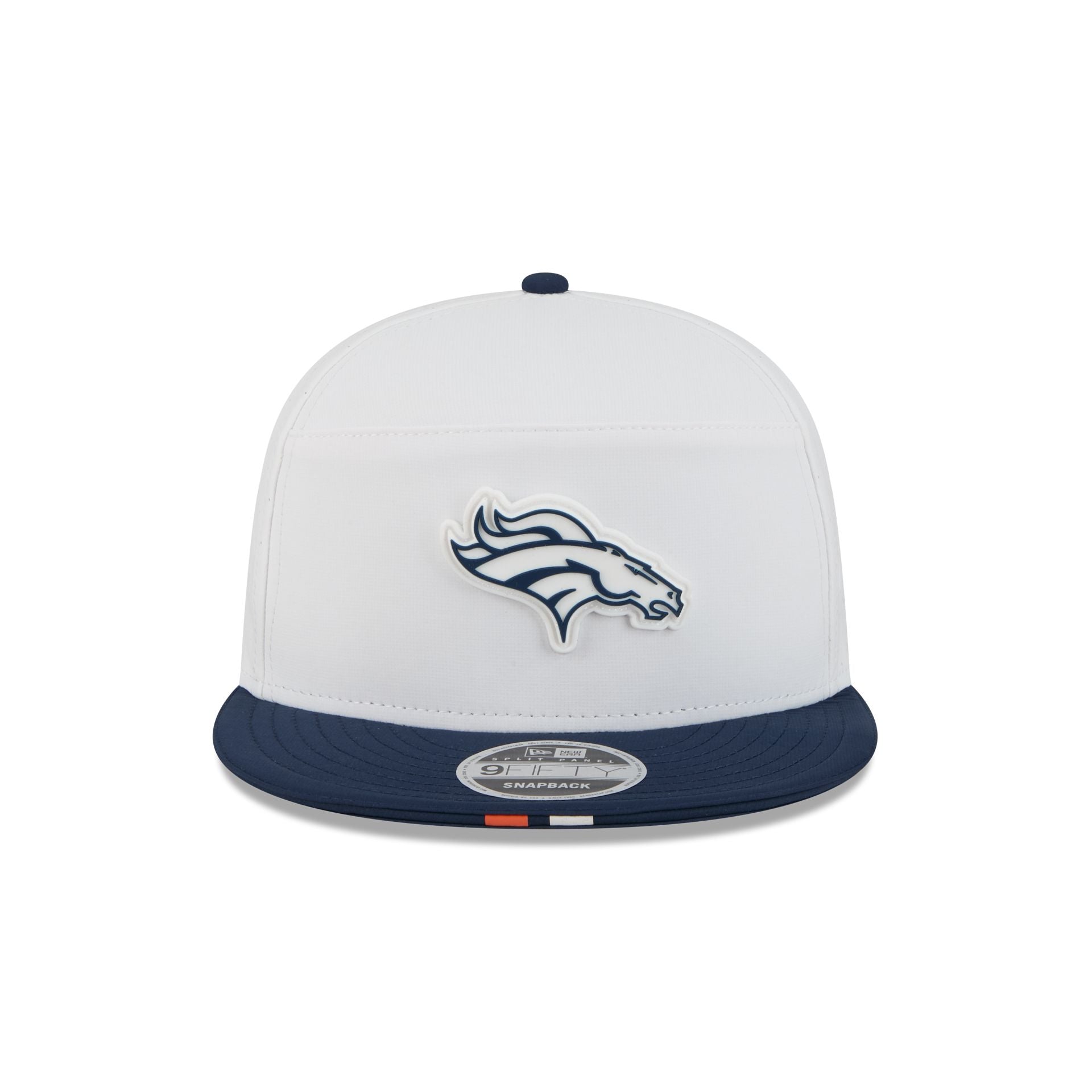 Alternative view of Denver Broncos 2025 Training Split Panel 9Fifty Snapback Hat