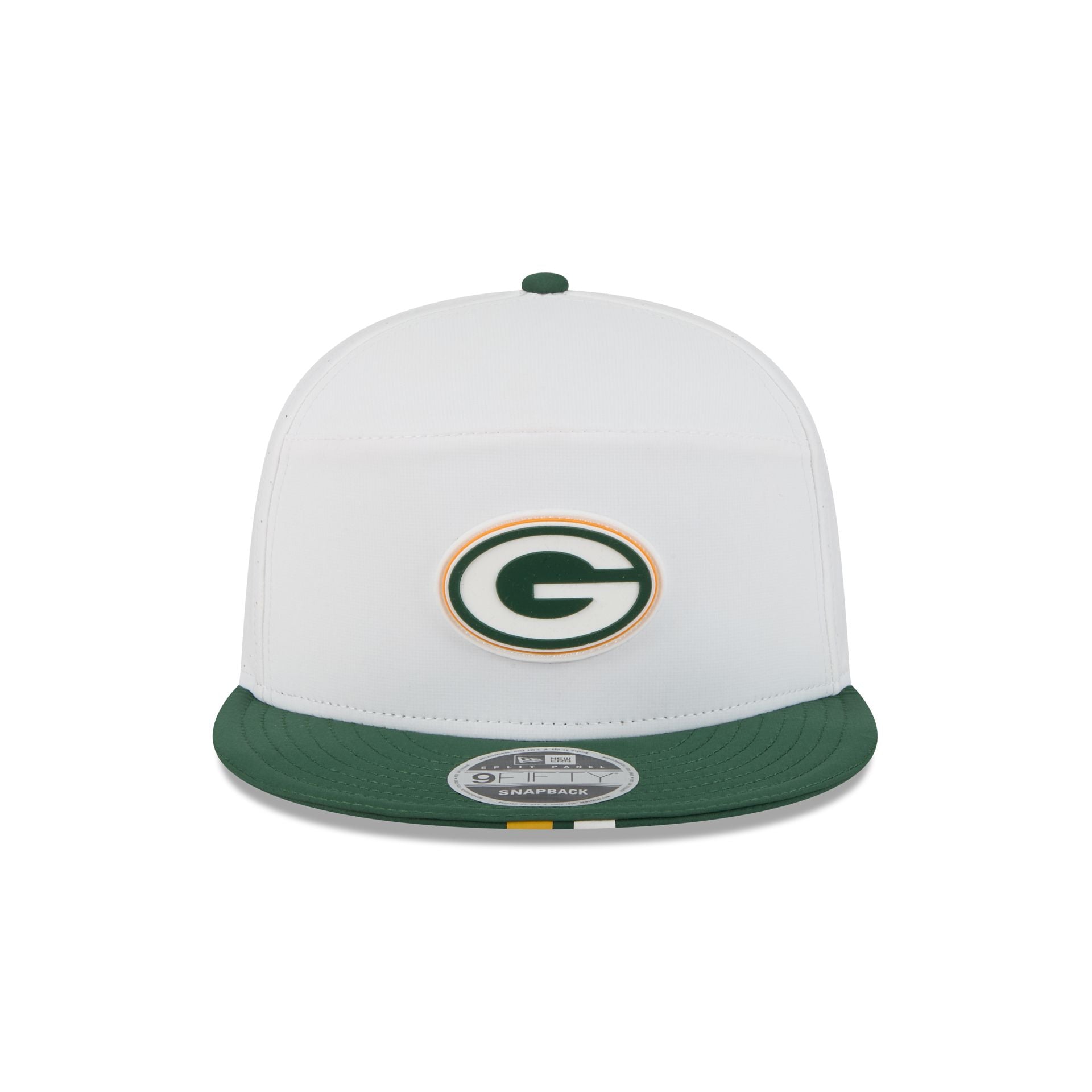 Alternative view of Green Bay Packers 2025 Training Split Panel 9Fifty Snapback Hat
