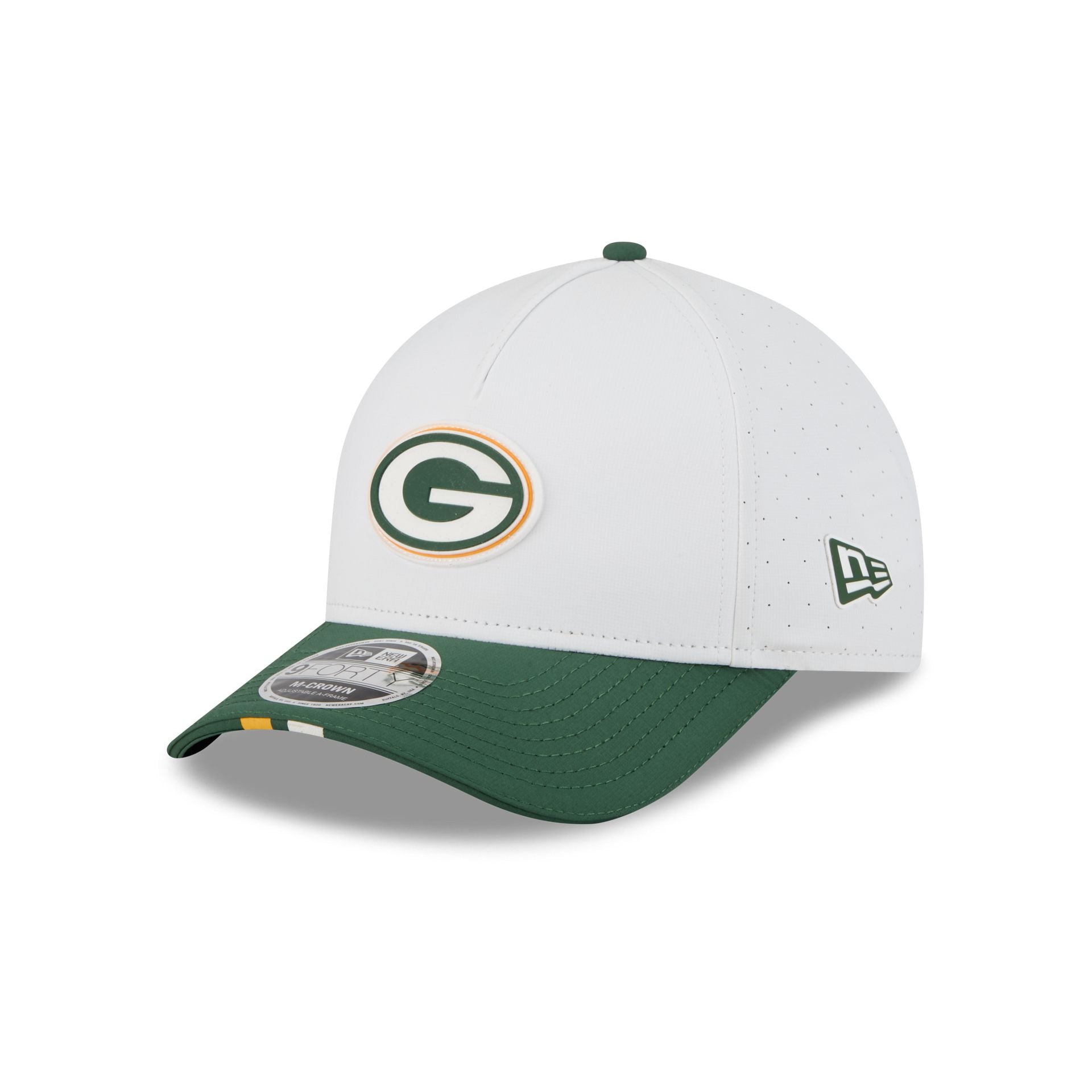 Green Bay Packers 2025 Training 9Forty M-Crown A-Frame Snapback Hat