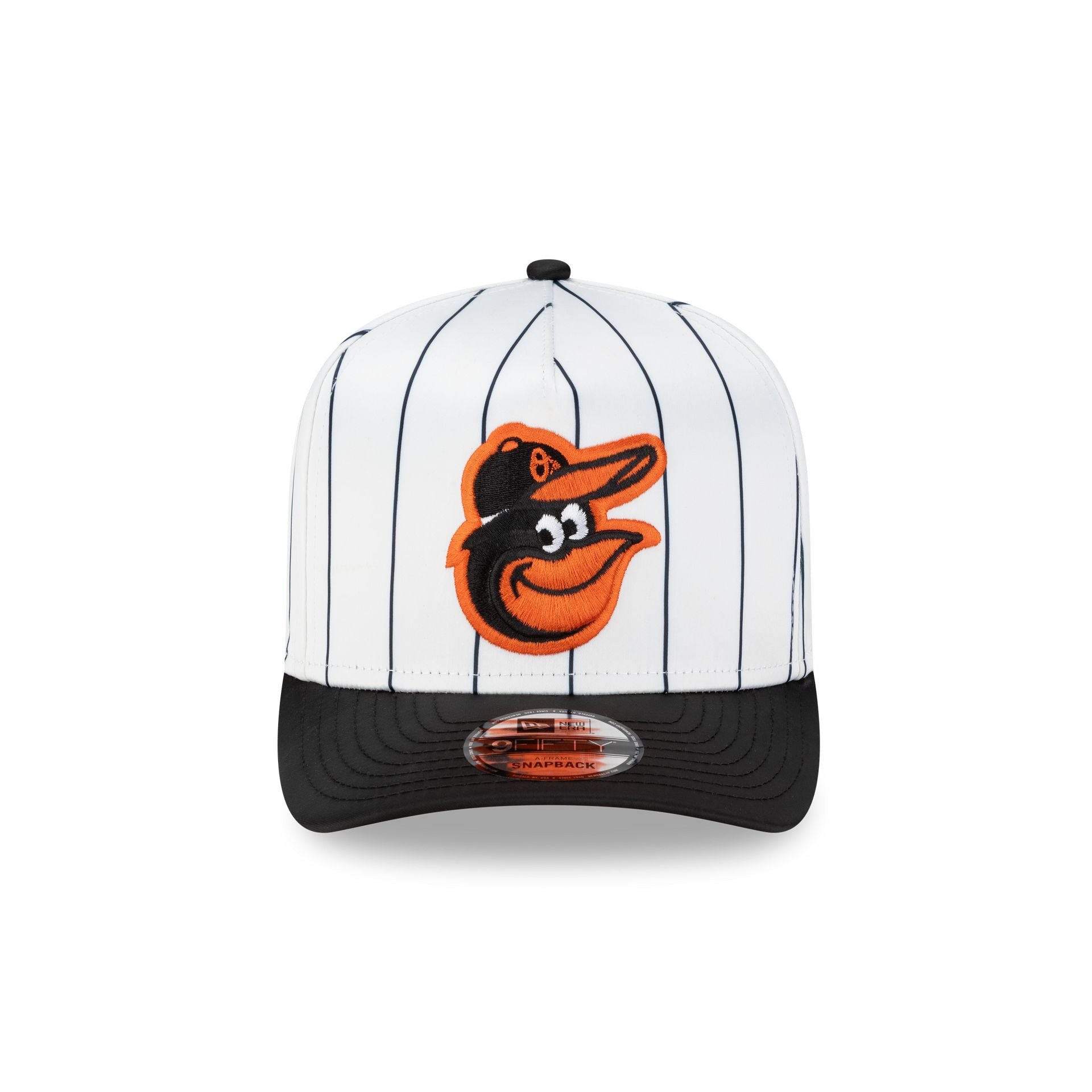 Alternative view of Baltimore Orioles Satin Pinstripe 9Fifty A-Frame Snapback Hat