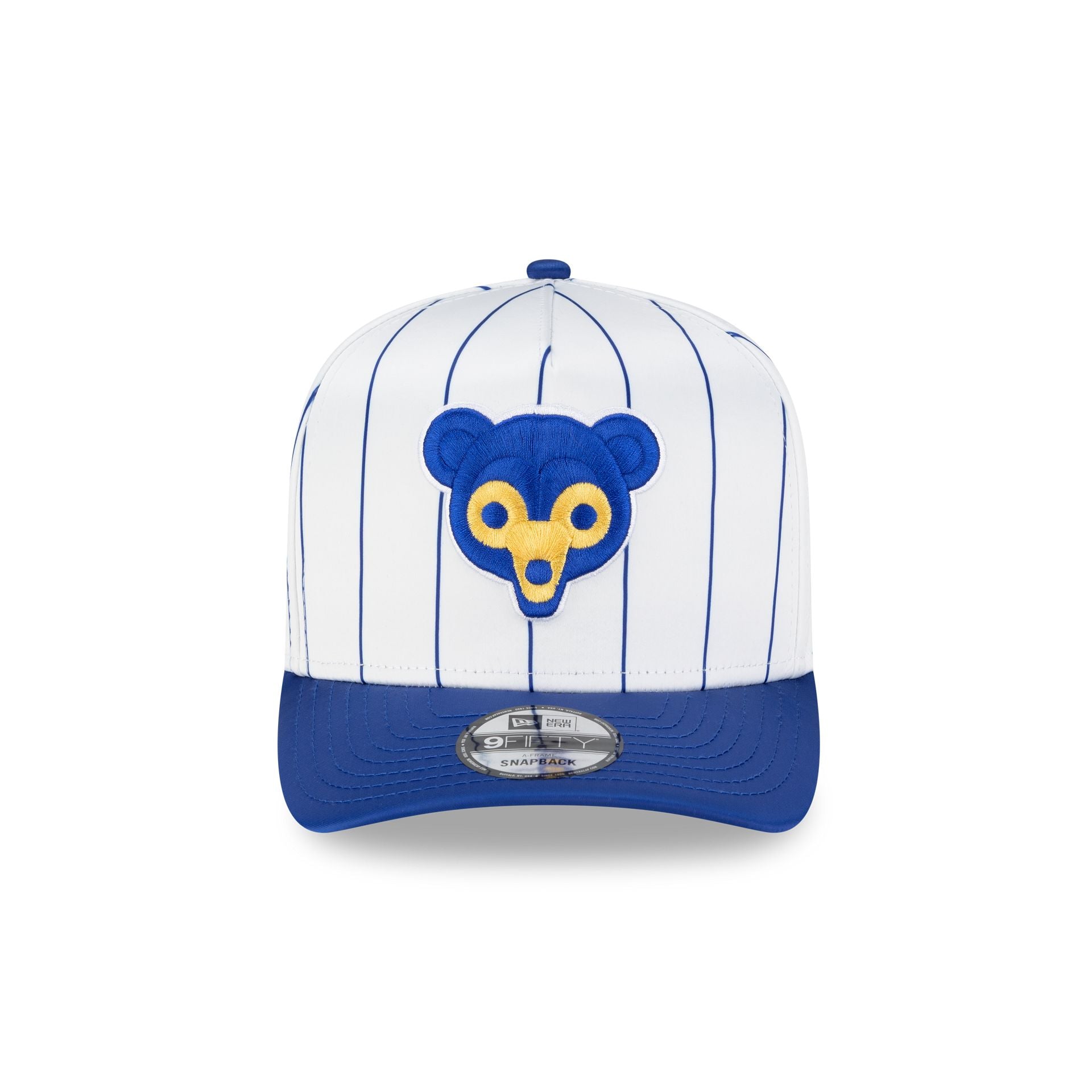Alternative view of Chicago Cubs Satin Pinstripe 9Fifty A-Frame Snapback Hat