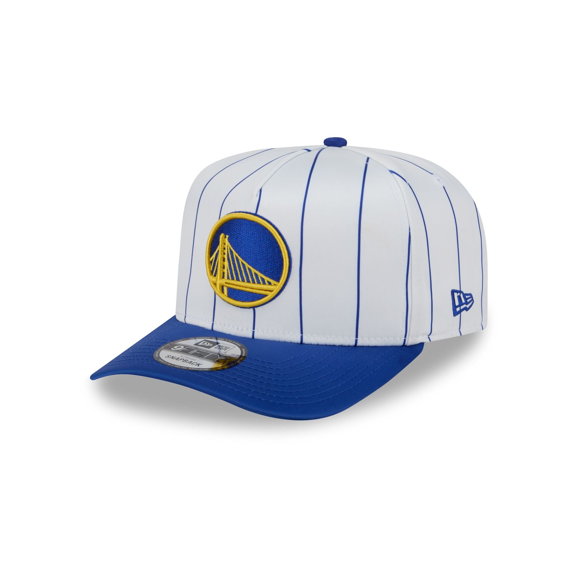Golden State Warriors Satin Pinstripe 9Fifty A-Frame Snapback Hat