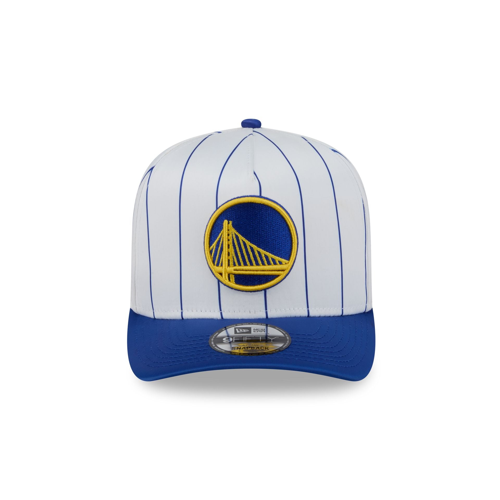 Alternative view of Golden State Warriors Satin Pinstripe 9Fifty A-Frame Snapback Hat