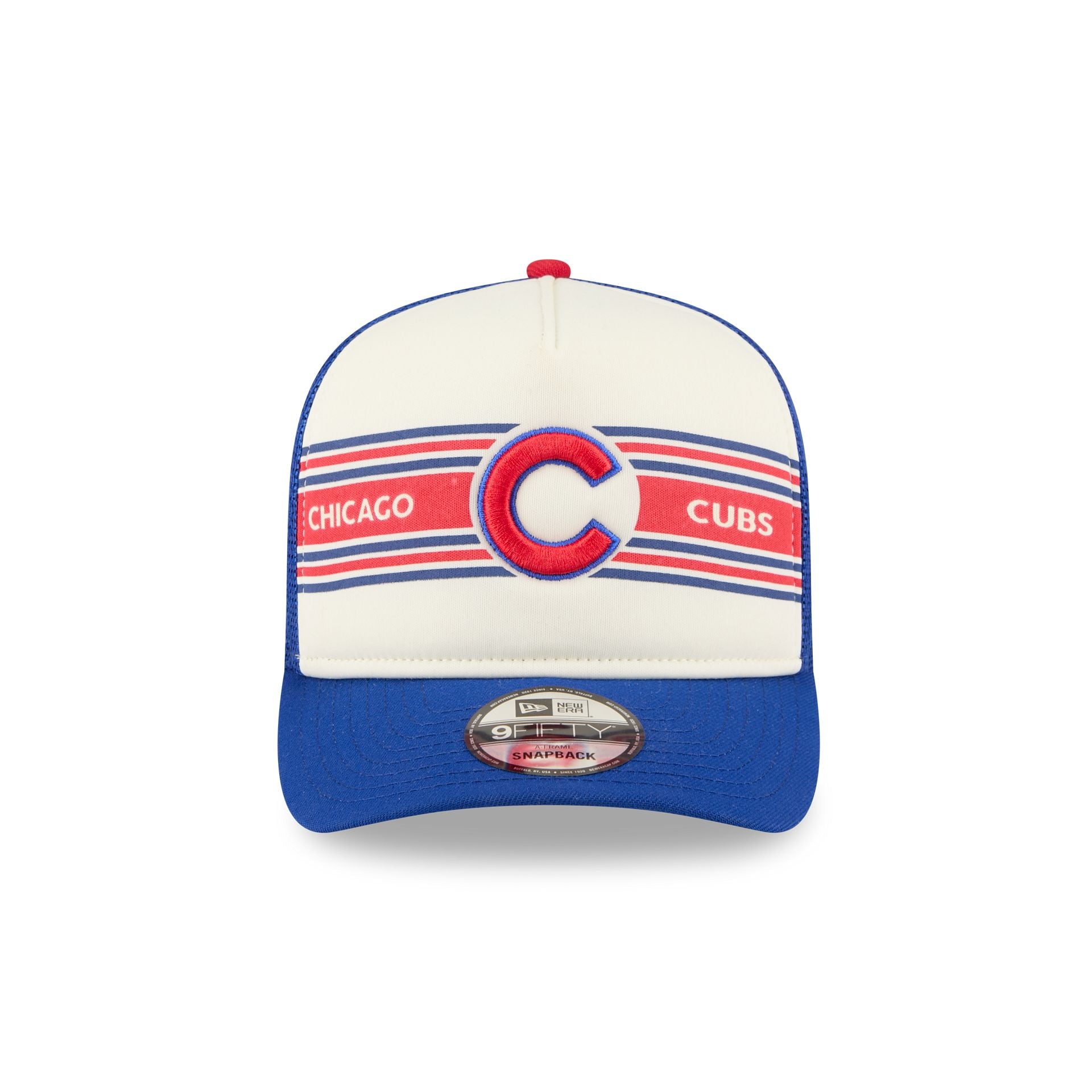 Alternative view of Chicago Cubs Banner 9Fifty A-Frame Trucker Hat