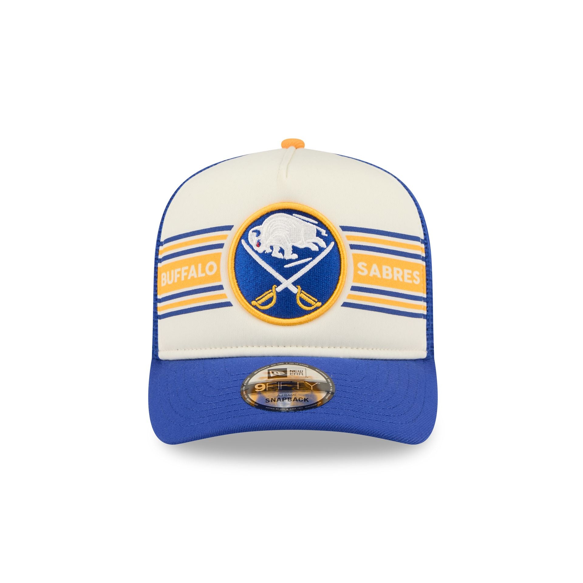 Alternative view of Buffalo Sabres Banner 9Fifty A-Frame Trucker Hat