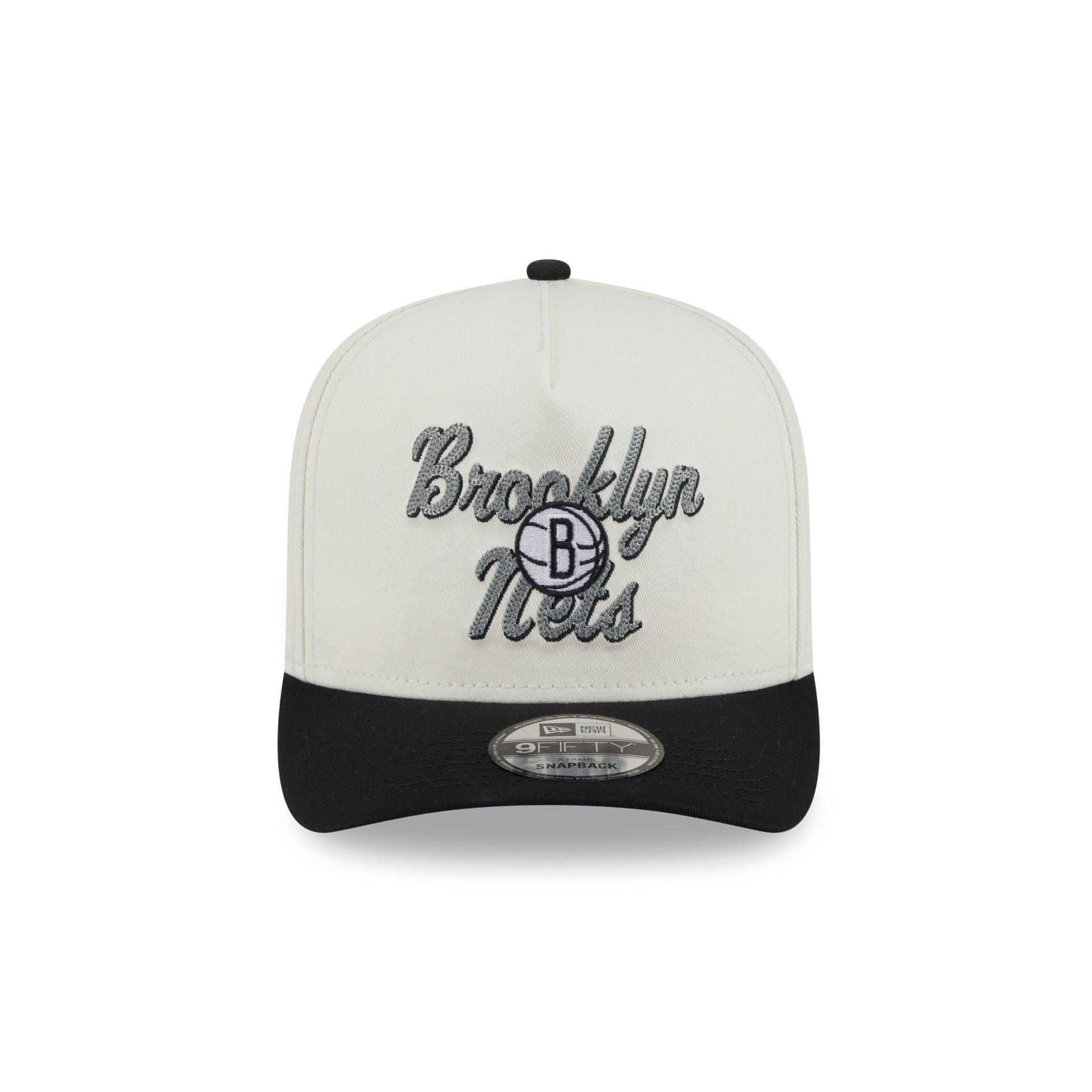 Alternative view of Brooklyn Nets Chainstitch 9Fifty A-Frame Snapback Hat