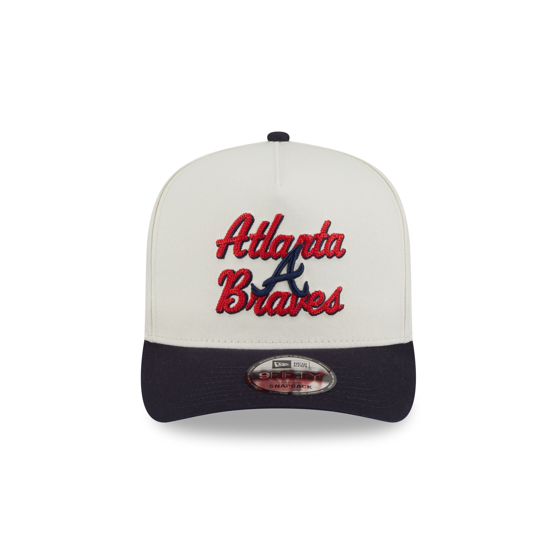 Alternative view of Atlanta Braves Chainstitch 9Fifty A-Frame Snapback Hat