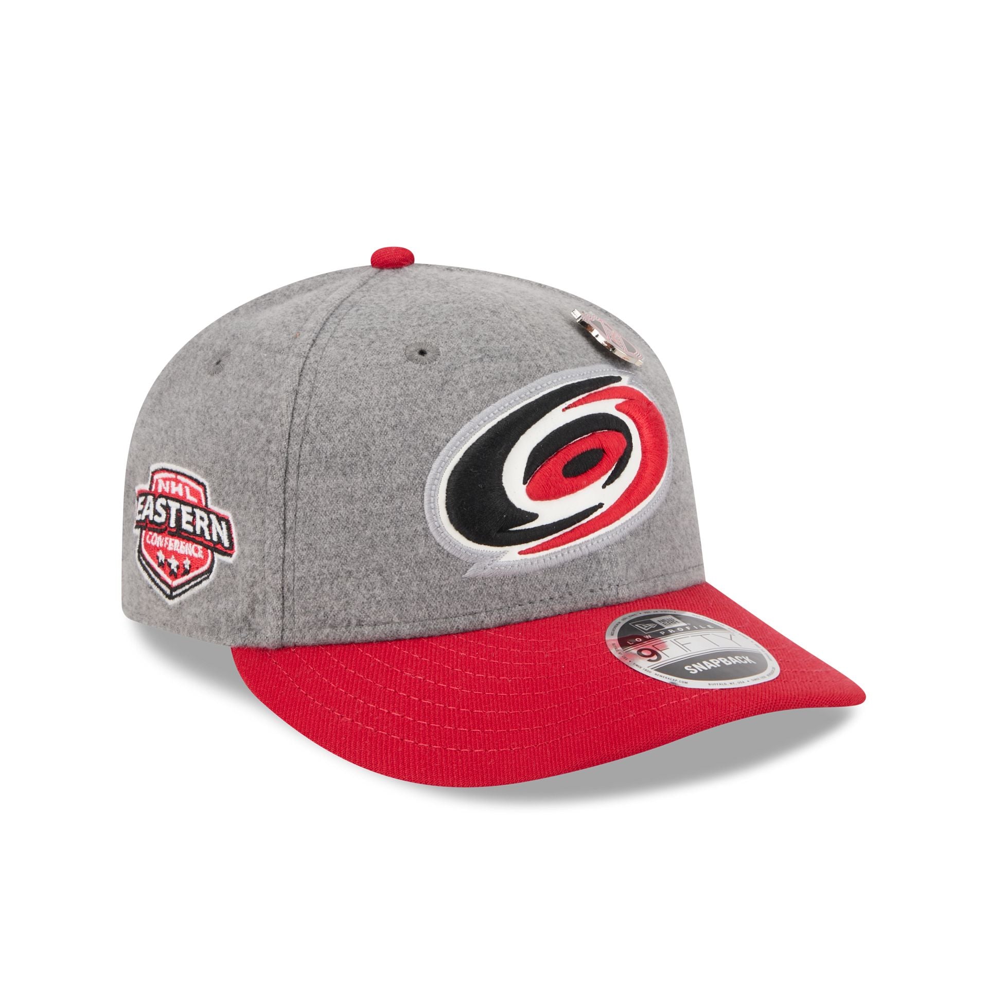 Carolina Hurricanes Heather Gray Wool Low Profile 9Fifty Snapback Hat