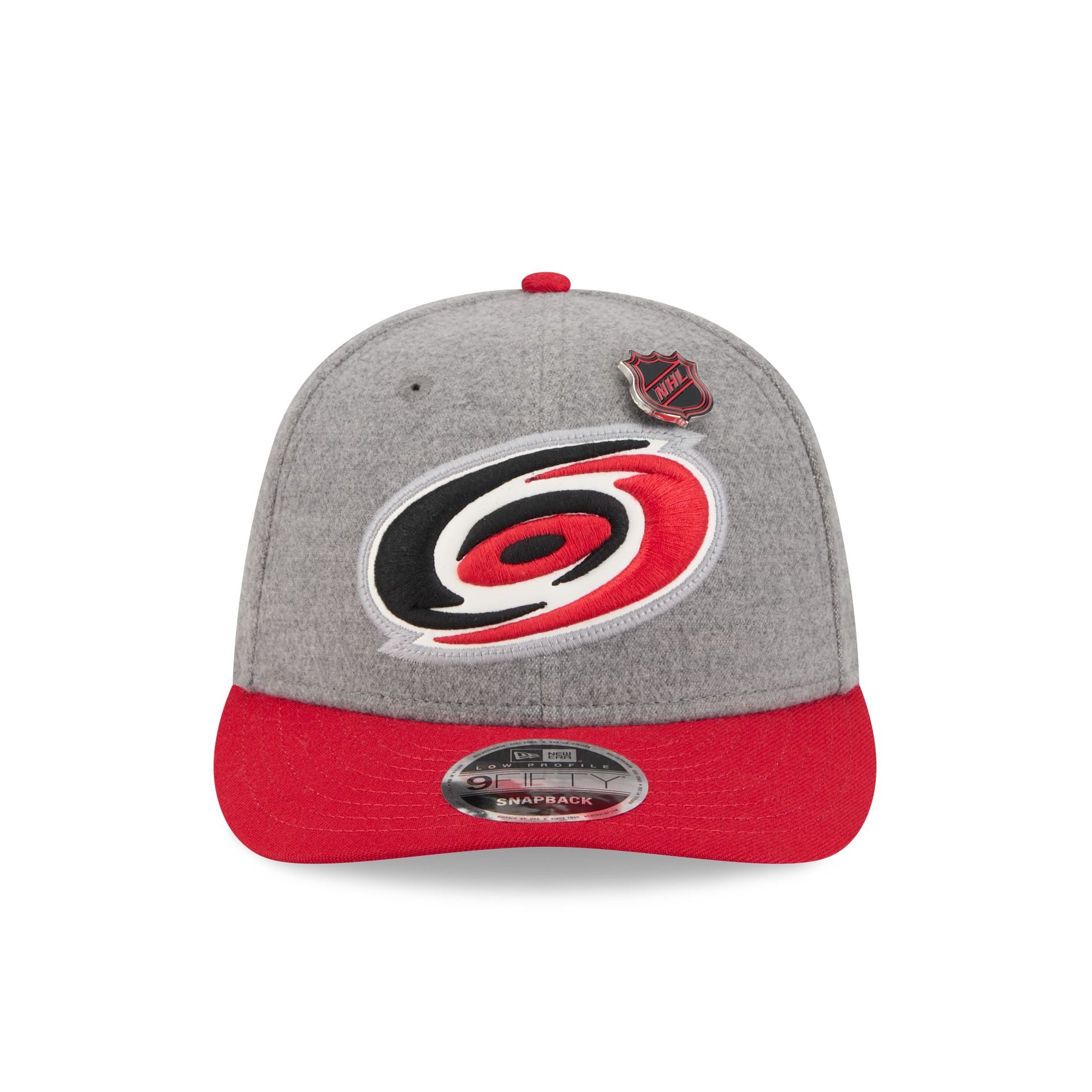 Alternative view of Carolina Hurricanes Heather Gray Wool Low Profile 9Fifty Snapback Hat