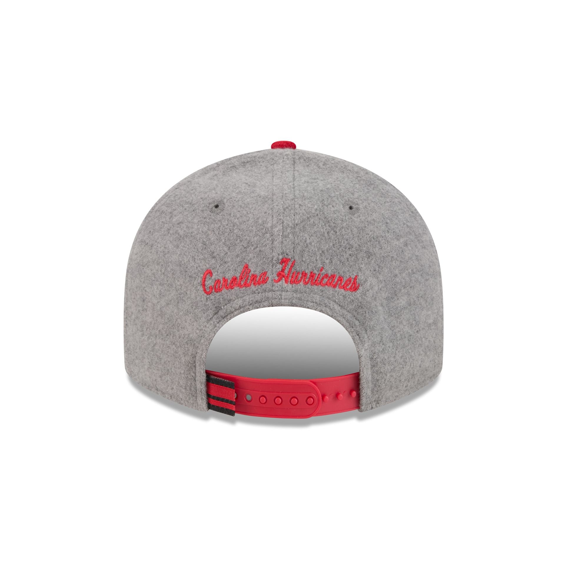 Carolina Hurricanes Heather Gray Wool Low Profile 9Fifty Snapback Hat - Image 6