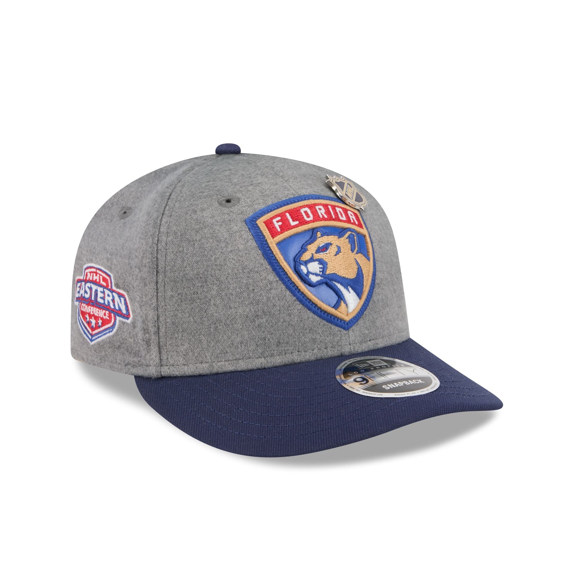 Florida Panthers Heather Gray Wool Low Profile 9Fifty Snapback Hat