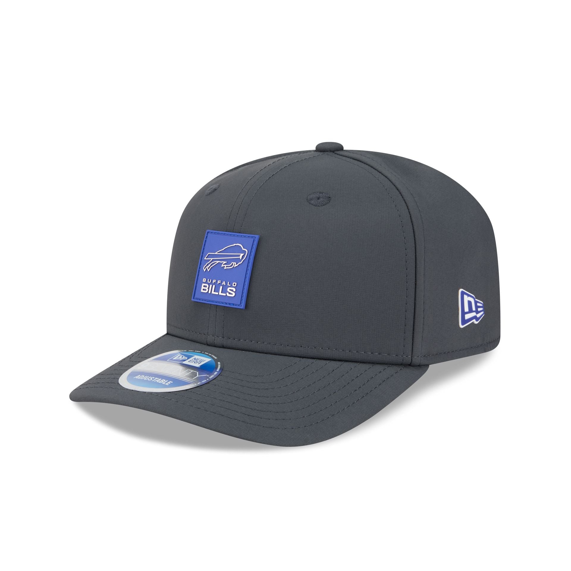 Buffalo Bills 2025 Sideline Cold Weather Steel Clouds 9Seventy Stretch-Snap Hat