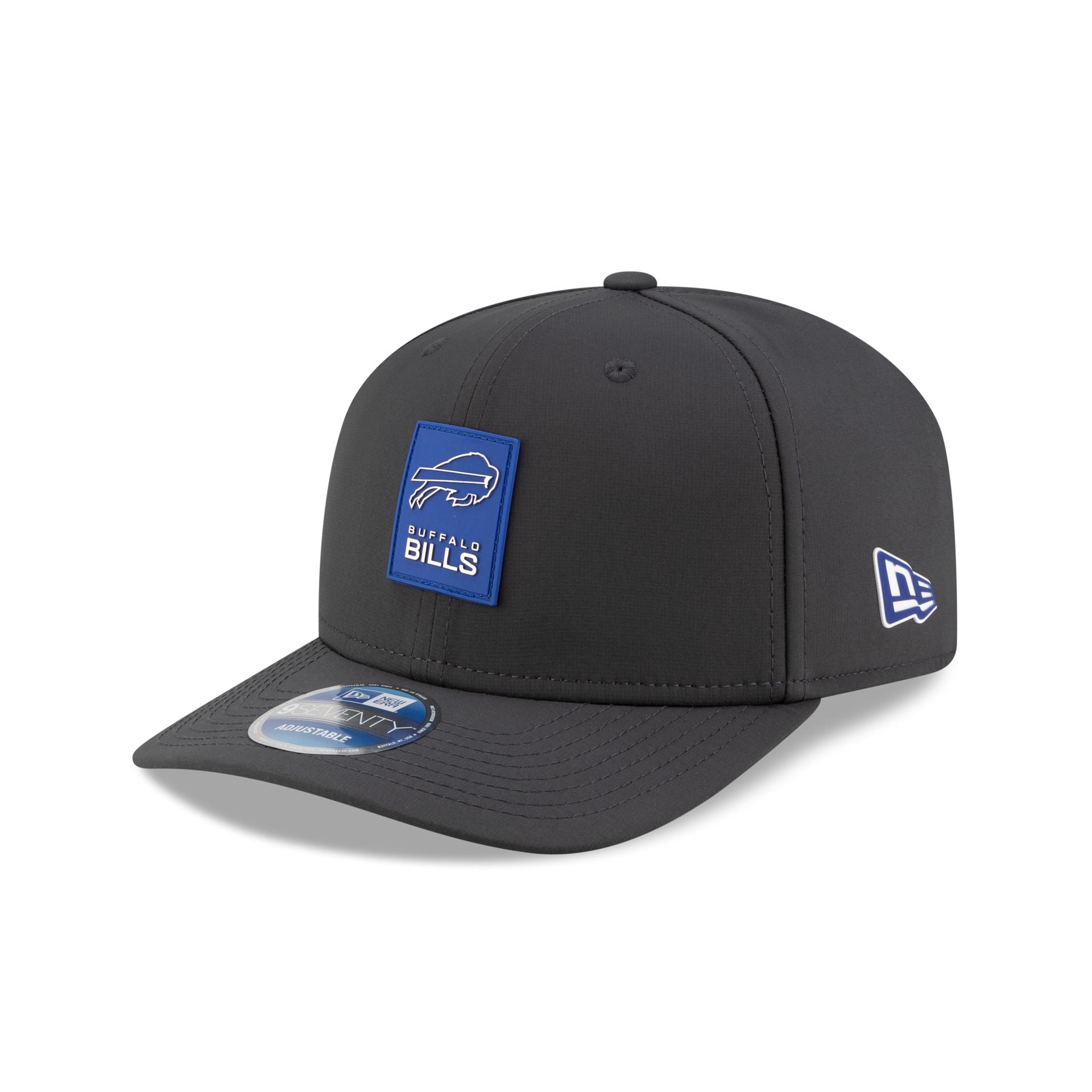 Alternative view of Buffalo Bills 2025 Sideline Cold Weather Steel Clouds 9Seventy Stretch-Snap Hat